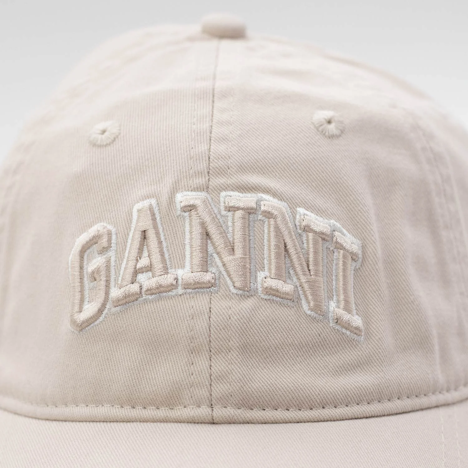 CANVAS CAP EMB, Egret - Image 3