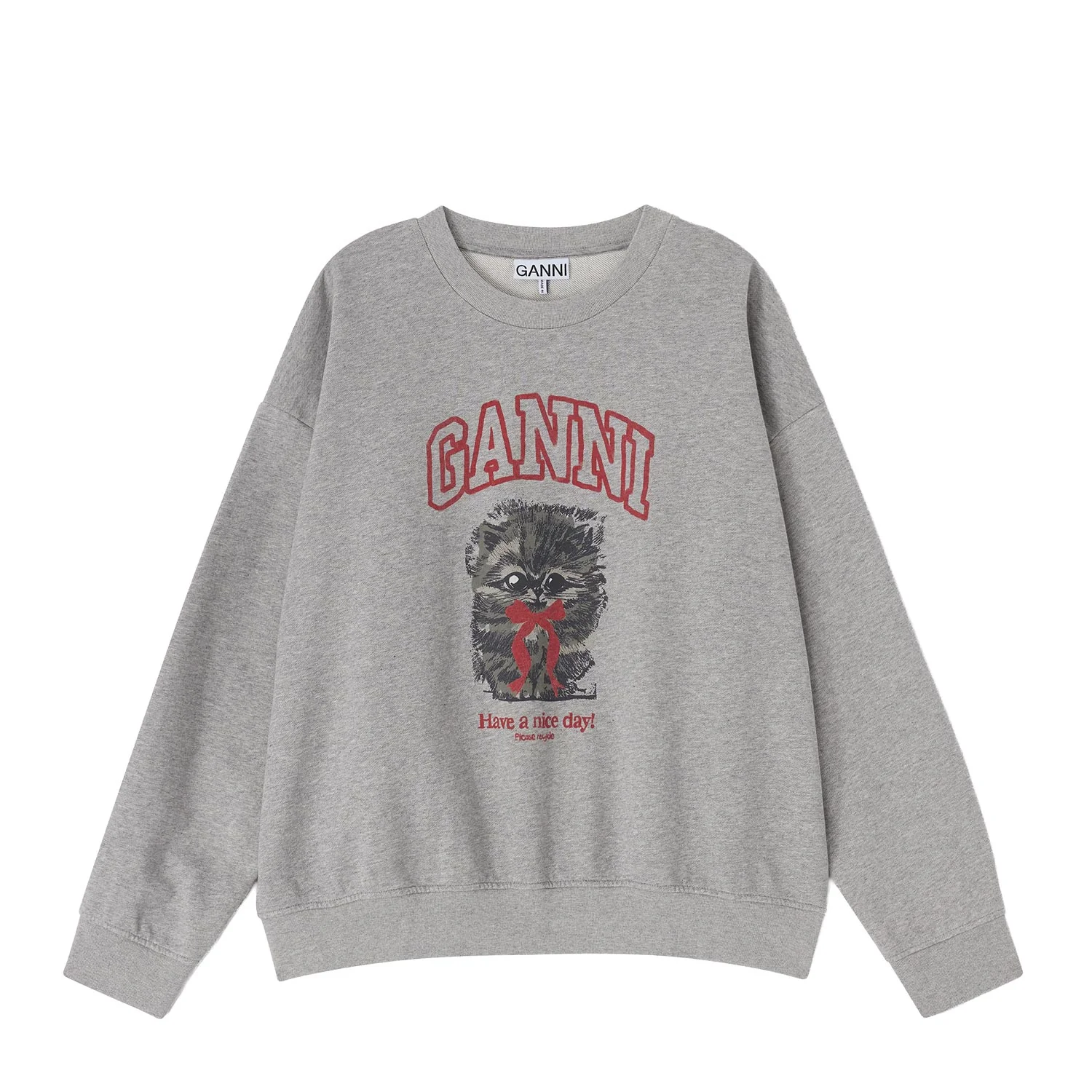 ISOLI CREWNECK MARGOT KITTY PRINT, Paloma
