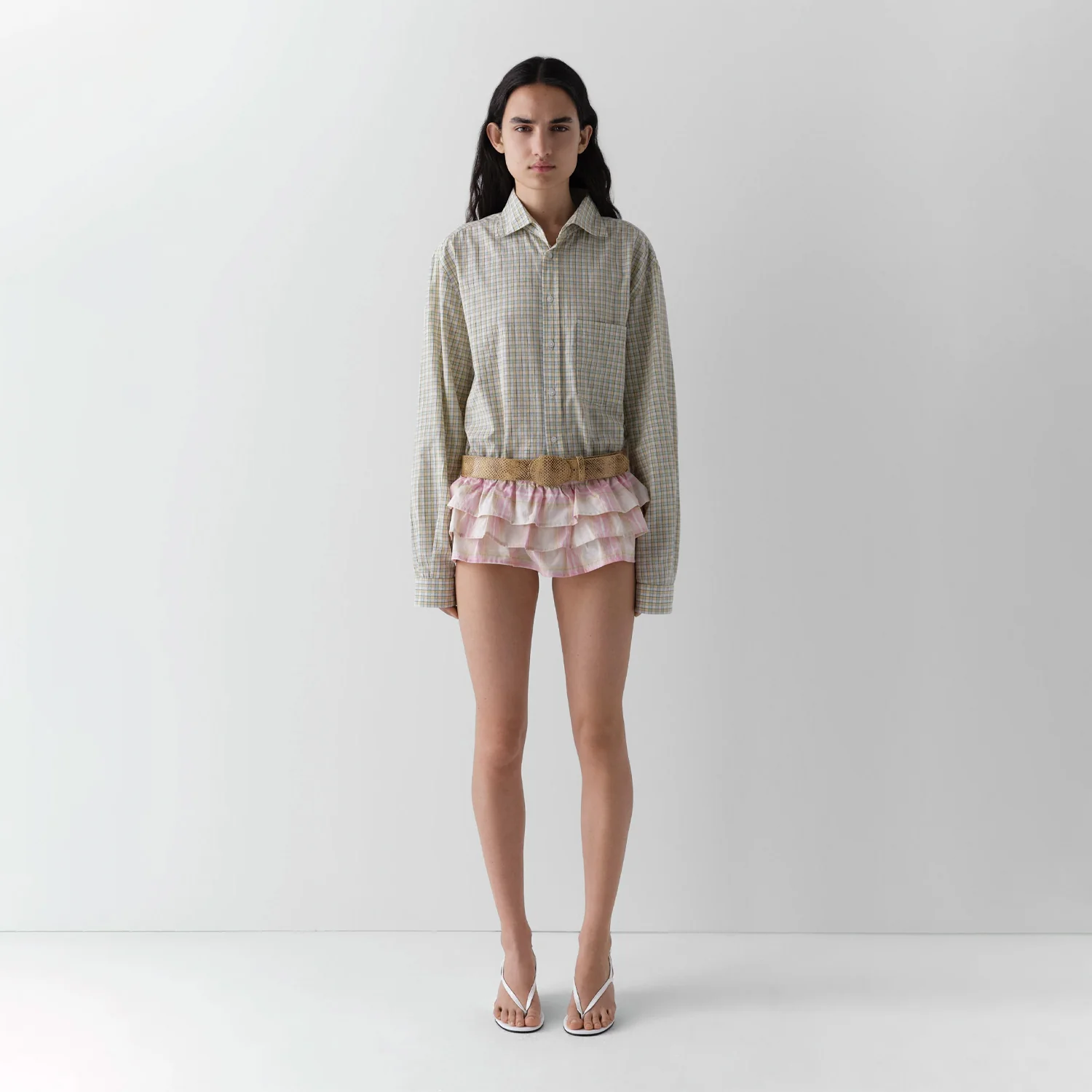 Gimaguas RUBEN SHIRT, Green-Beige - Image 2