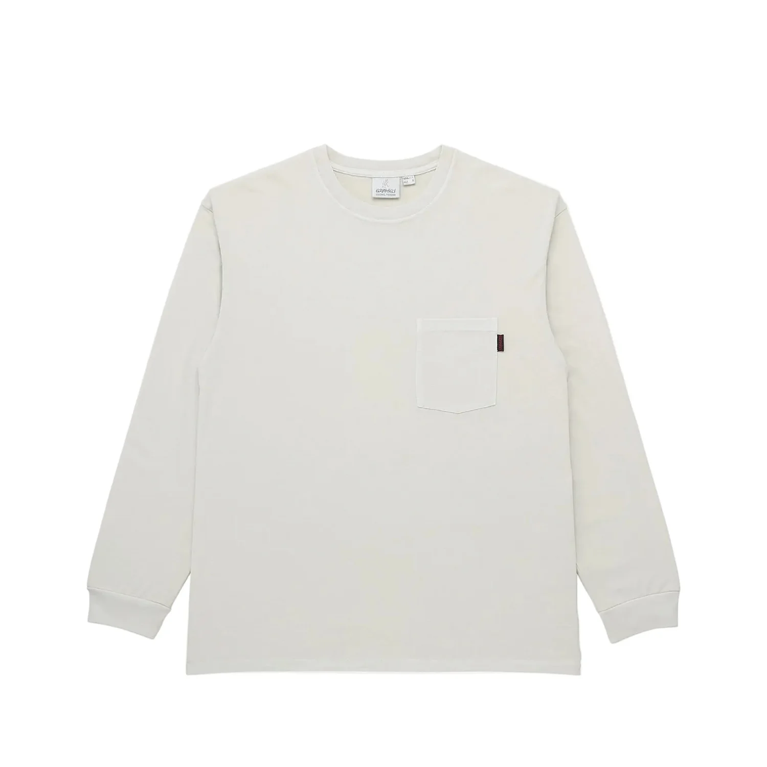 Gramicci L/S POCKET TEE PIGMENT DYED, Natural Pigment