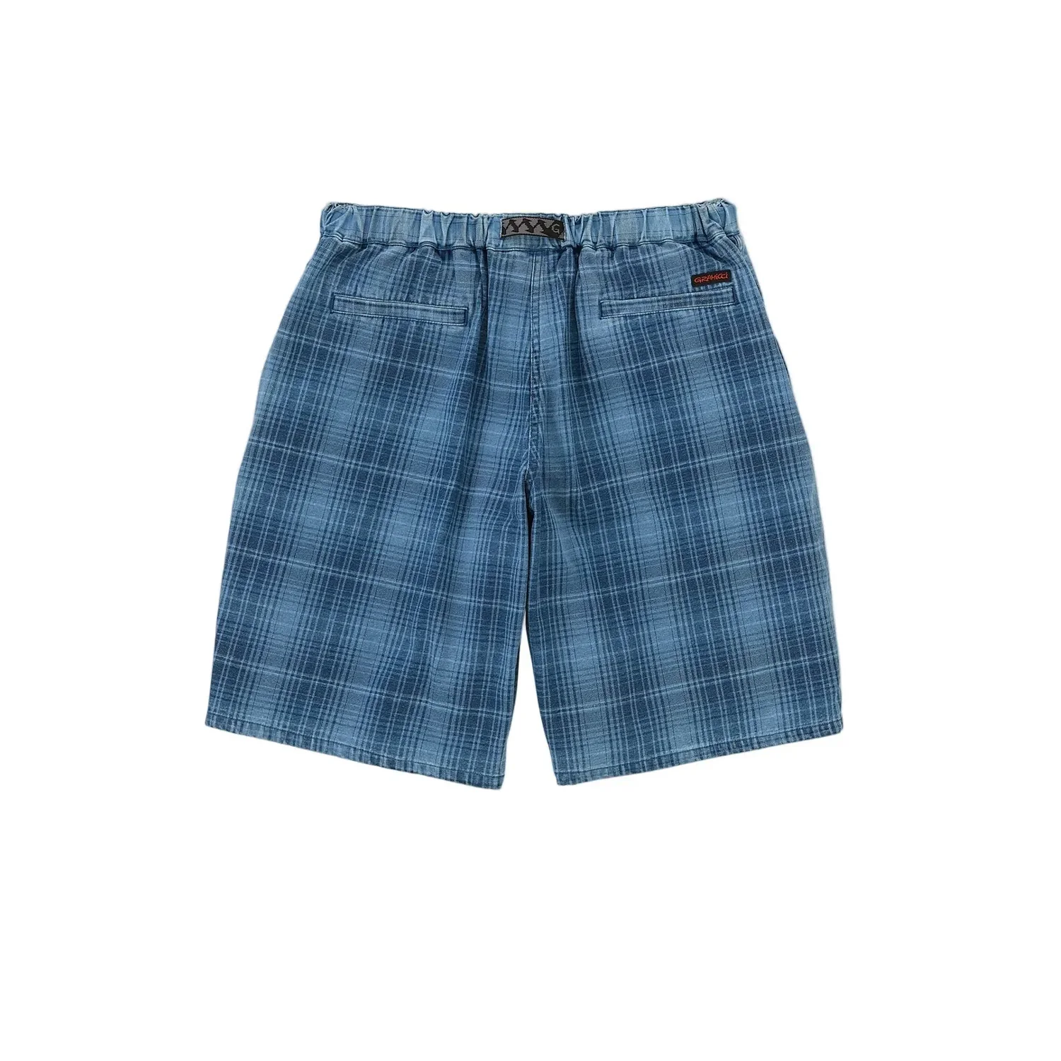 Gramicci LAGOON SHORT DENIM PLAID, Indigo Checker - Image 2