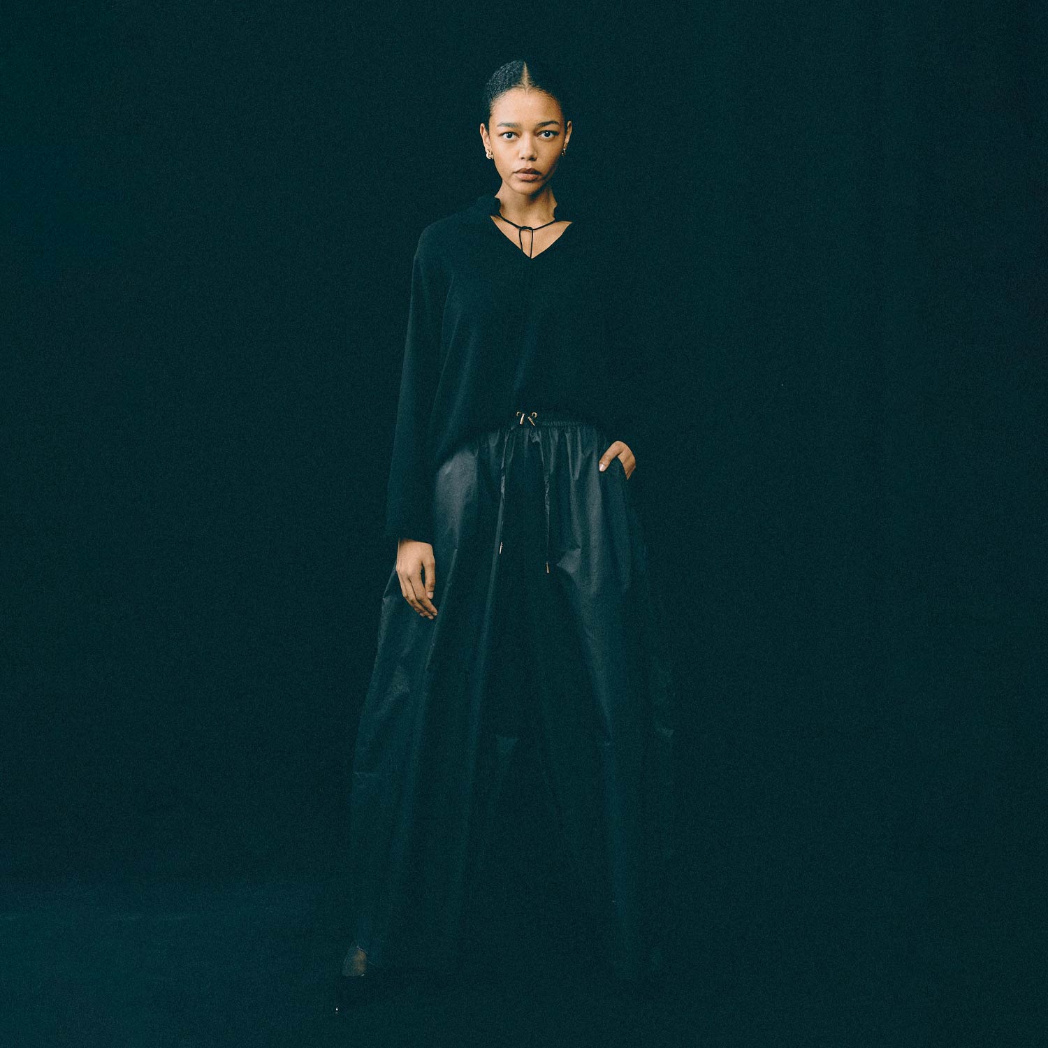Hedvig MACARON SILK SHIRT, Black - Image 2