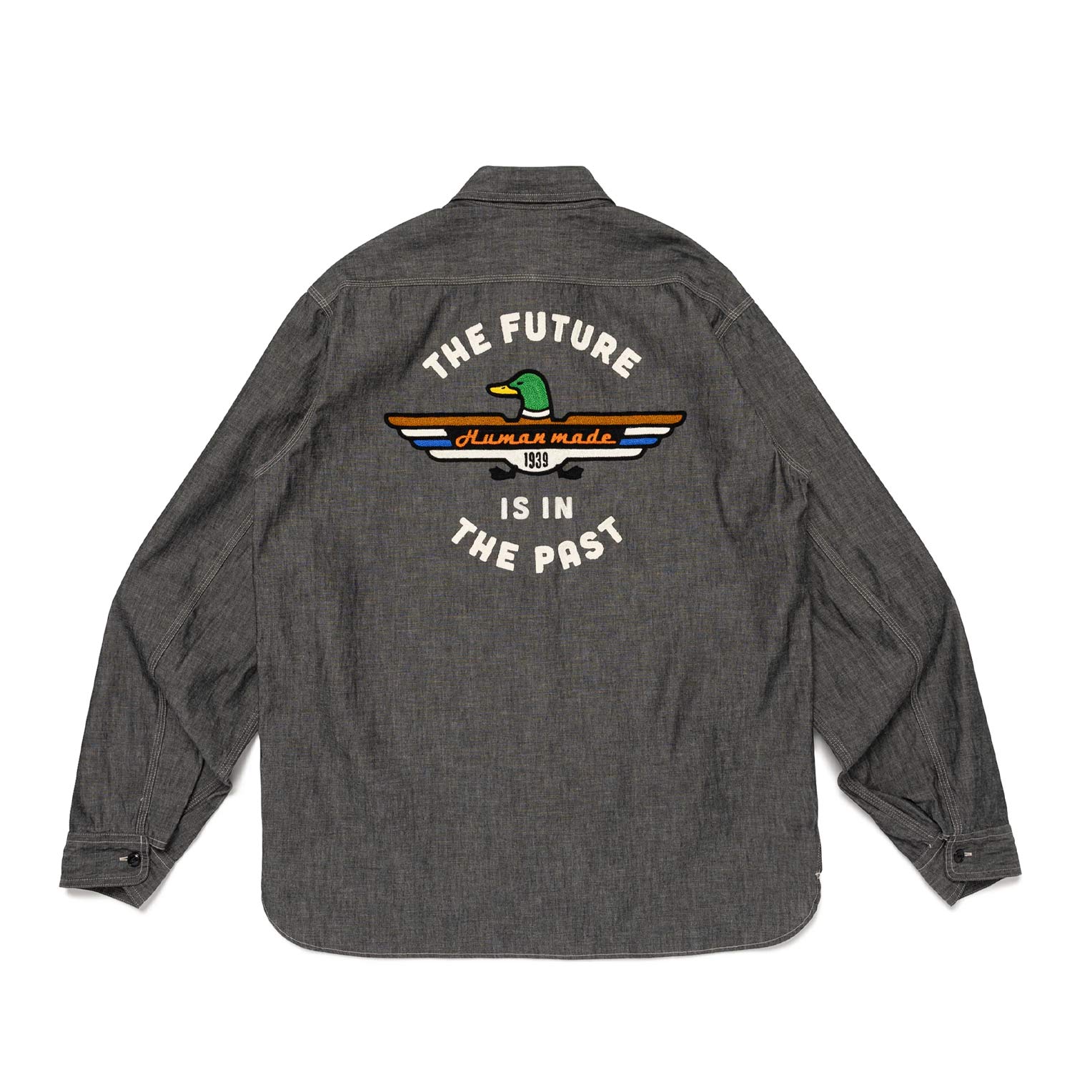 Human Made CHAMBRAY SHIRT, Black - Image 2