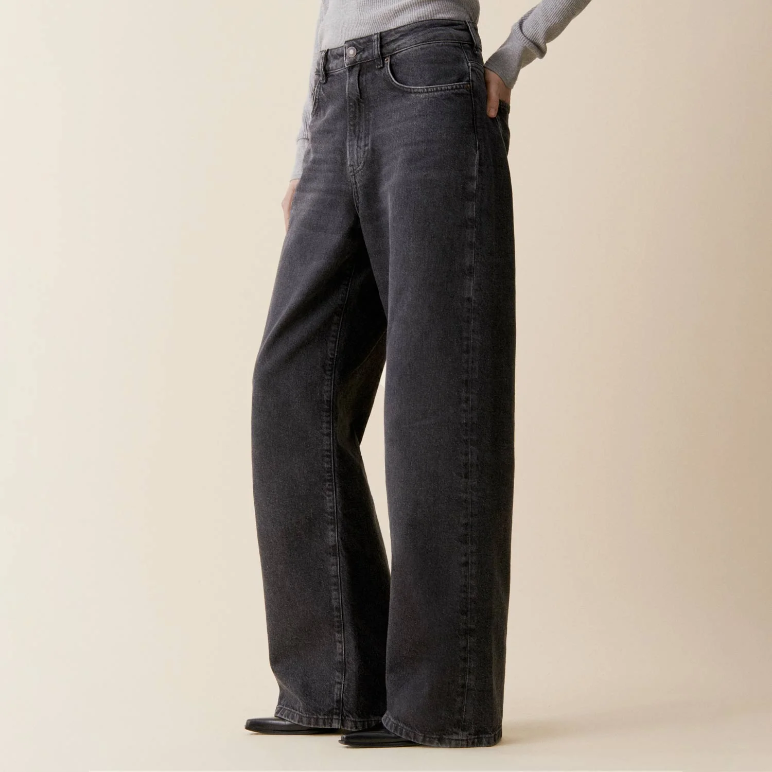 Jeanerica BW017 BELEM JEANS, Black Vintage 62 - Image 3