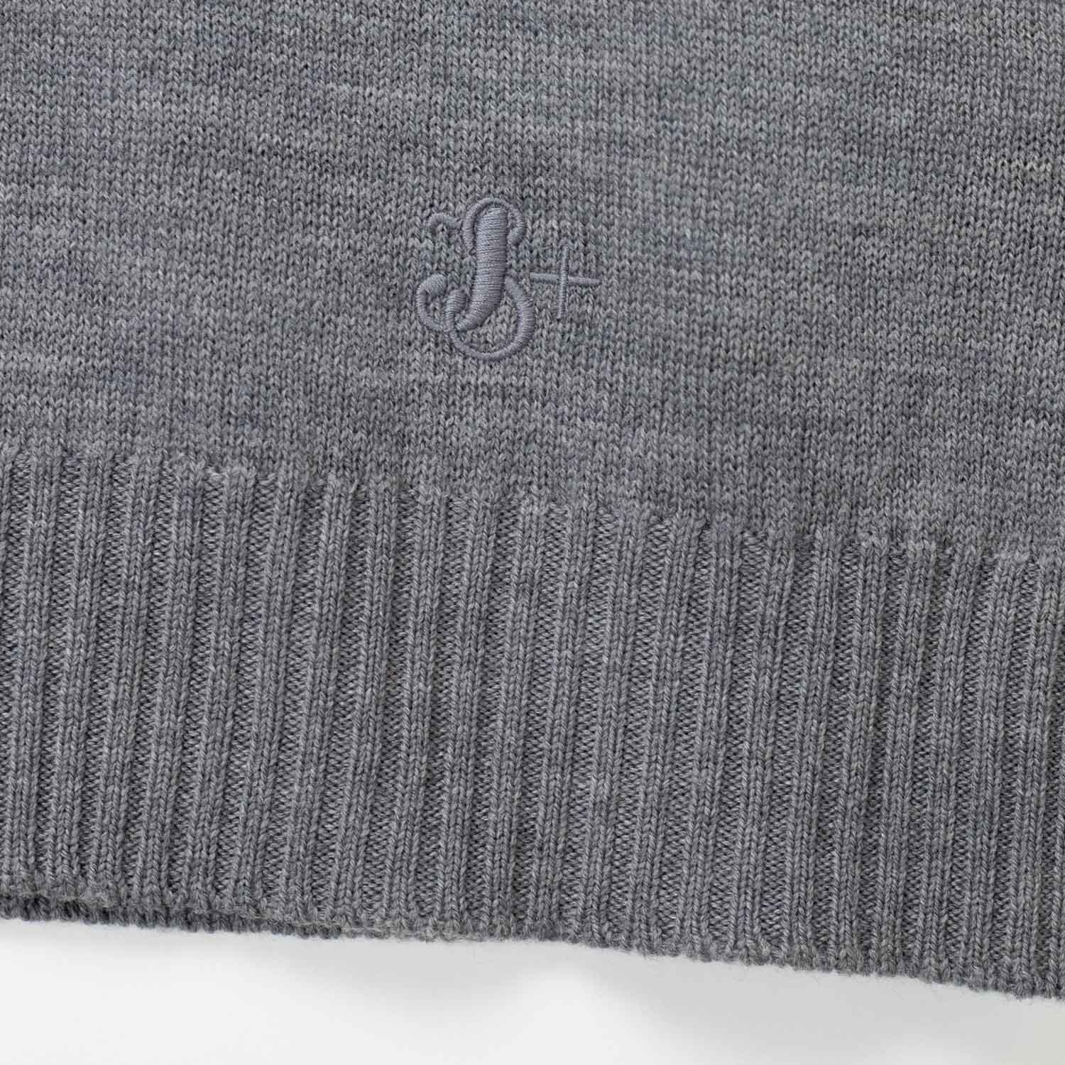 Jil Sander WOOL CREW-NECK SWEATER, London Fog - Image 4