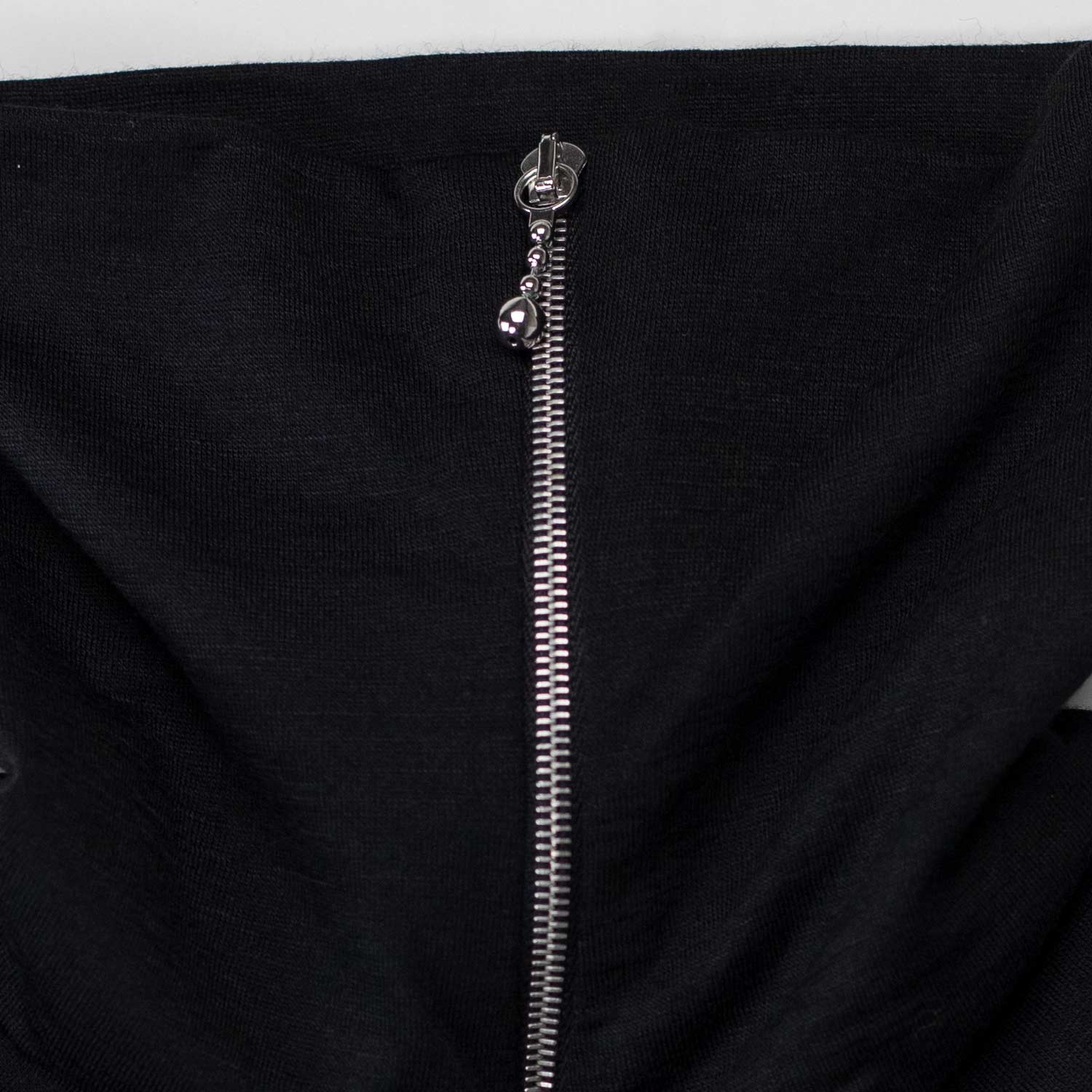 Jil Sander T-SHIRT 021 TN LS W/ZIP, Black - Image 3