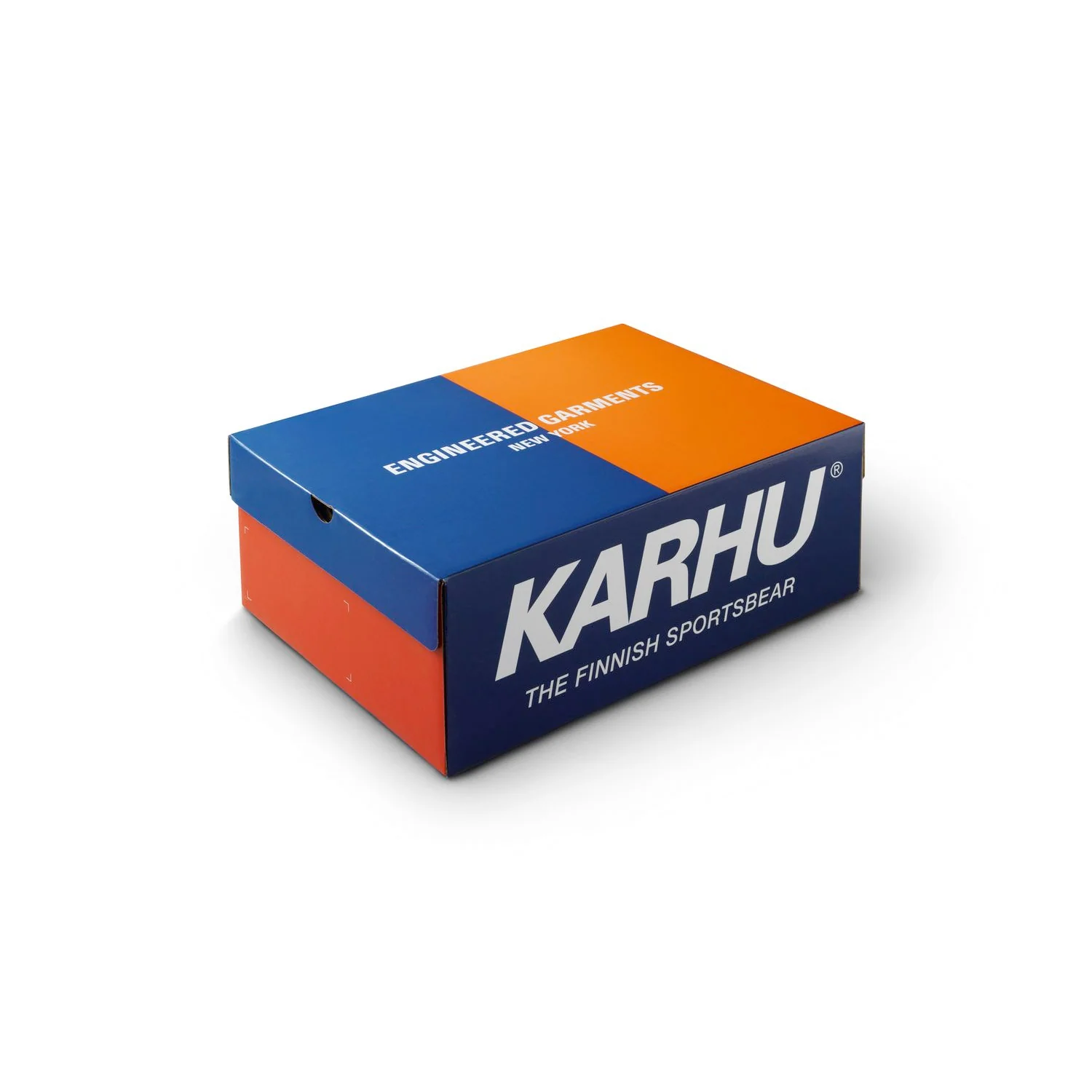 Karhu x ENGINEERED GARMENTS MESTARI SPRINT, Blue/Jaffa Orange - Image 3