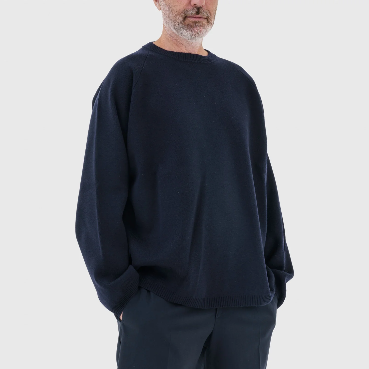 Koivu O-NECK KNIT, Navy - Image 4