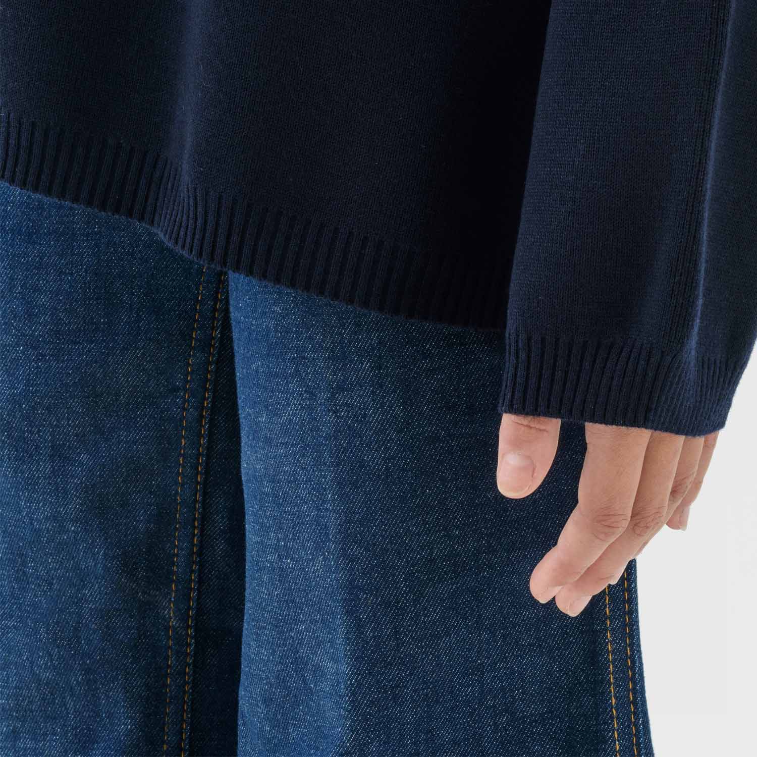 Koivu O-NECK KNIT, Navy - Image 7