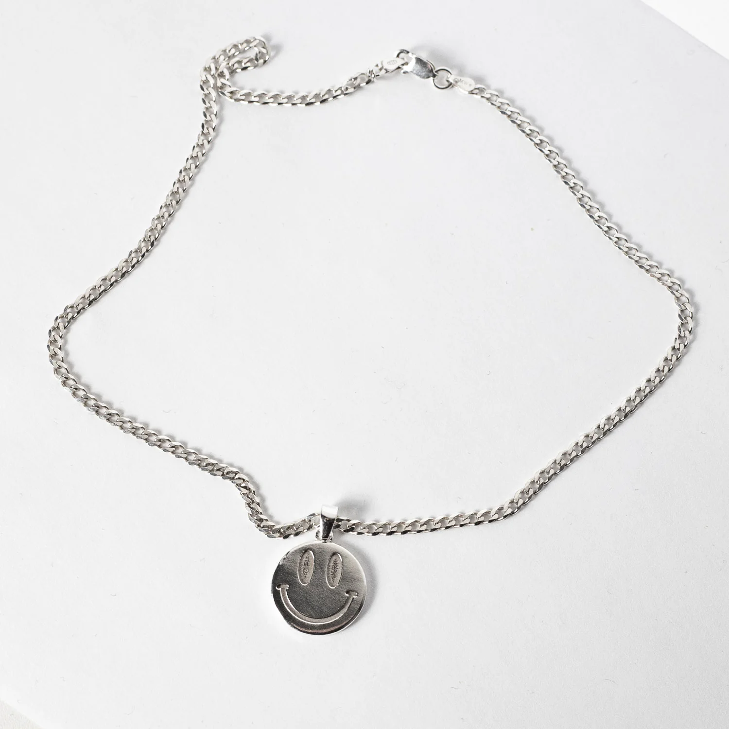 Laura Vartio DOUBLE SMILEY PENDANT NECKLACE, Silver - Image 2