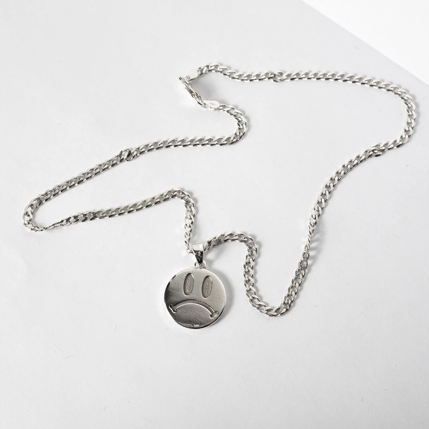 Laura Vartio DOUBLE SMILEY PENDANT NECKLACE, Silver - Image 3