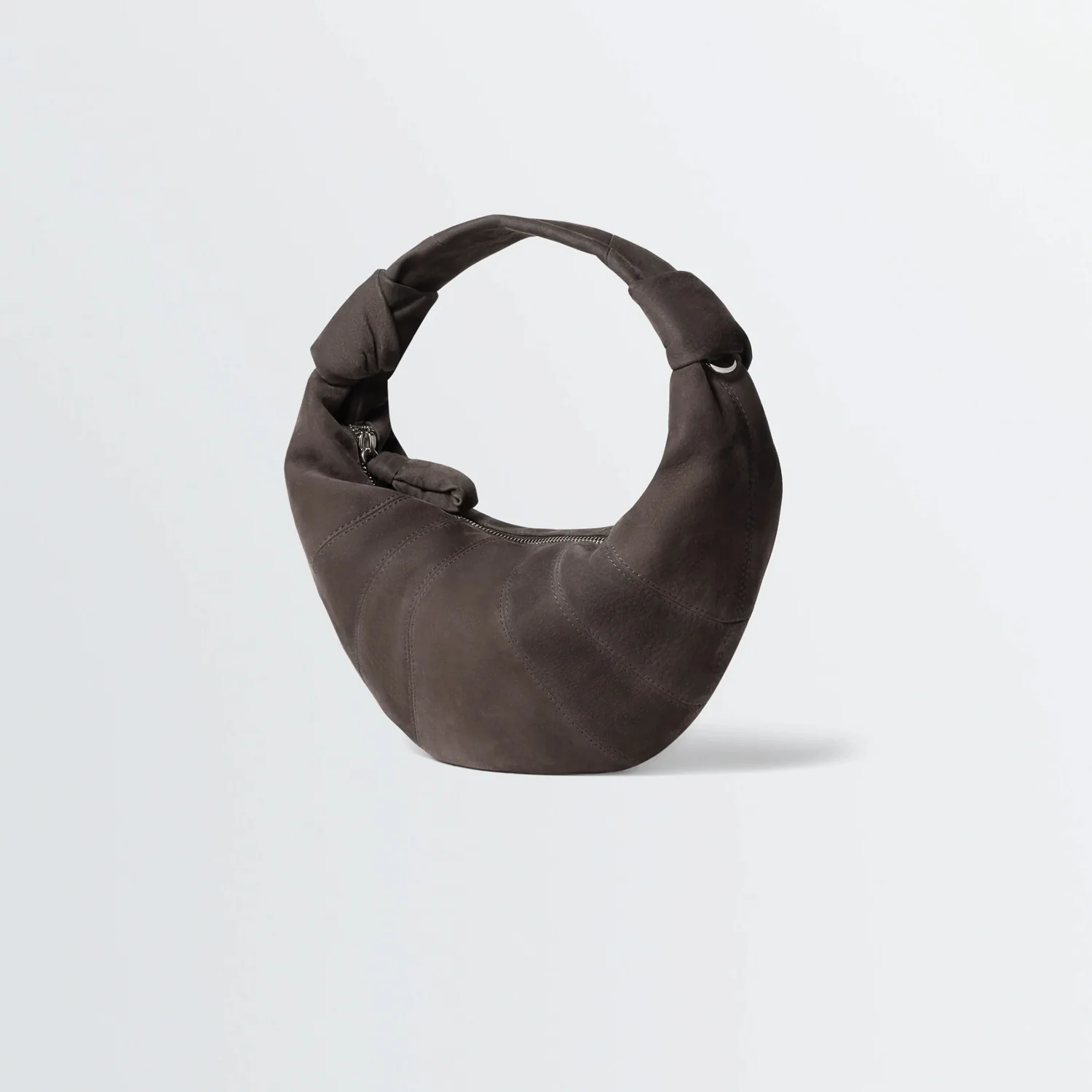 Lemaire MINI FORTUNE CROISSANT BAG, Ebony Brown - Image 2