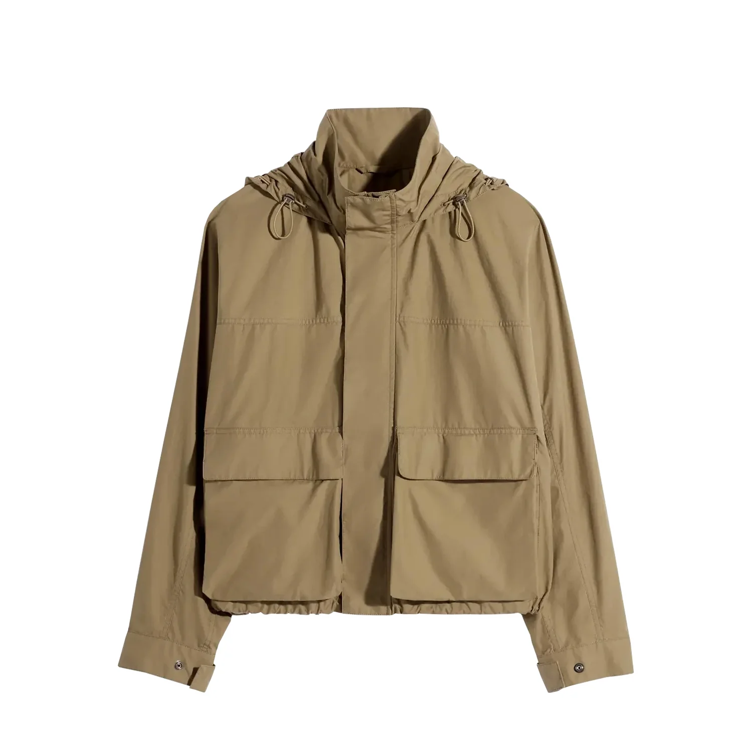 Lemaire SHORT RAIN PARKA IN VENTILE®, Khaki