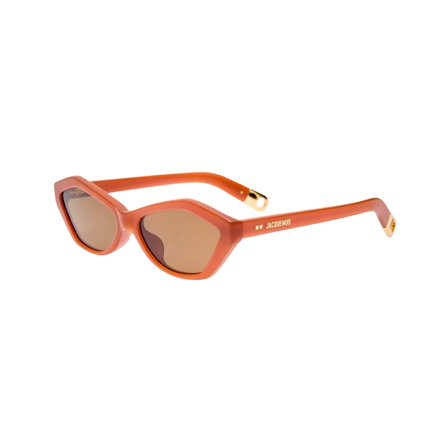 Linda Farrow X Jacquemus BAMBINO SUNLASSES, Metallic Coffee - Image 2