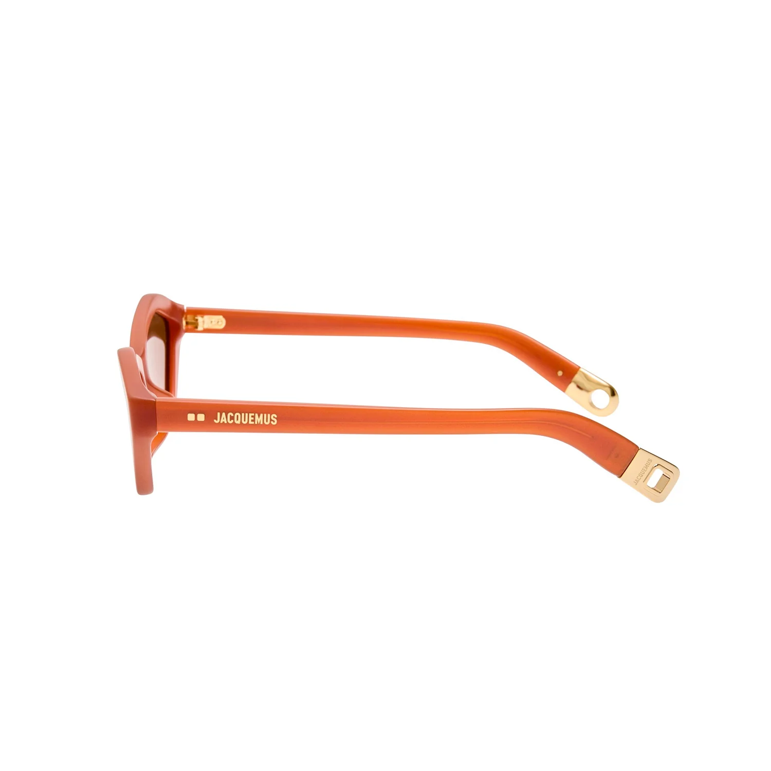 Linda Farrow X Jacquemus BAMBINO SUNLASSES, Metallic Coffee - Image 3