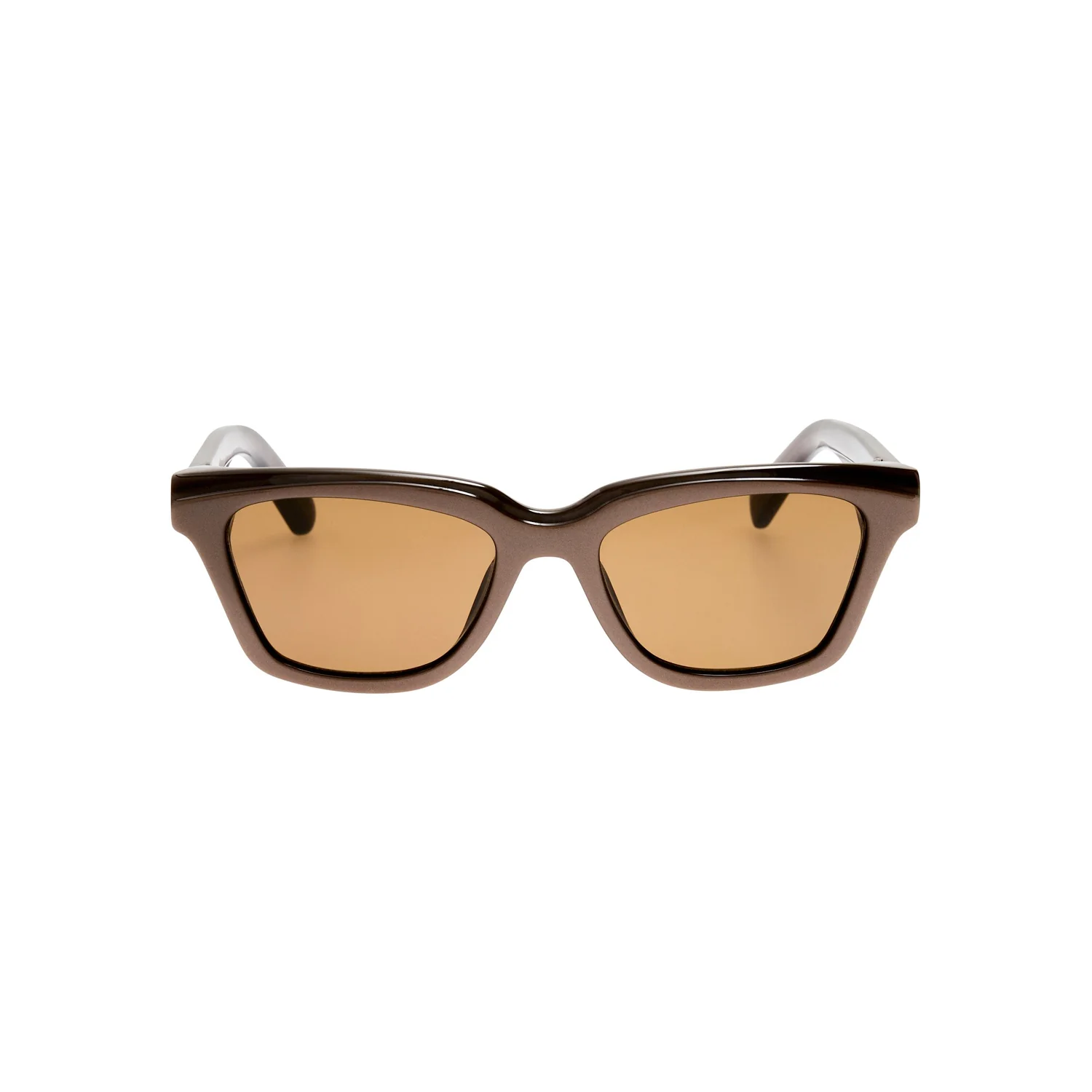 Linda Farrow X Jacquemus CARRE SUNGLASSES, Metallic Brown