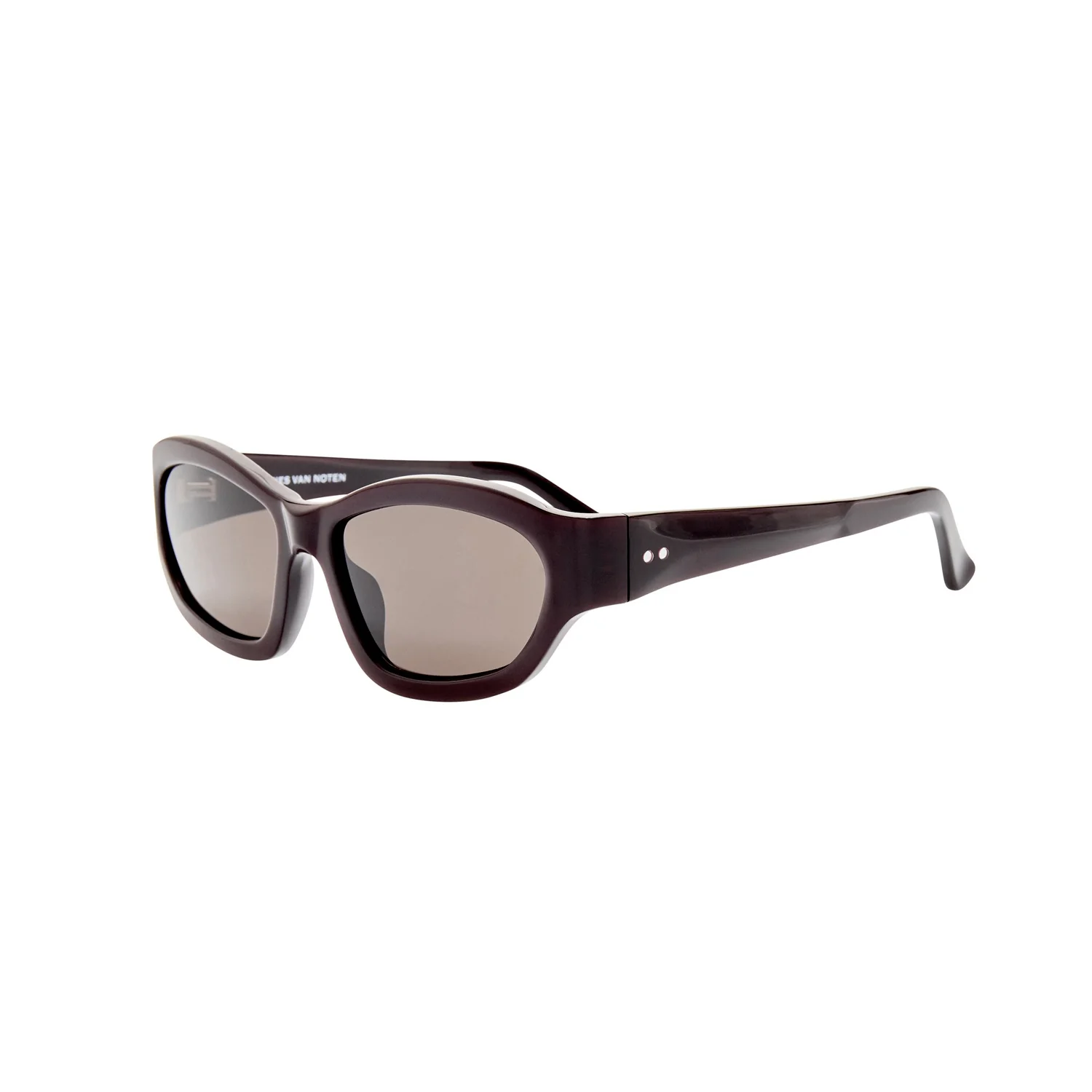 Linda Farrow X Dries Van Noten WRAP SUNGLASSES, Brown - Image 2