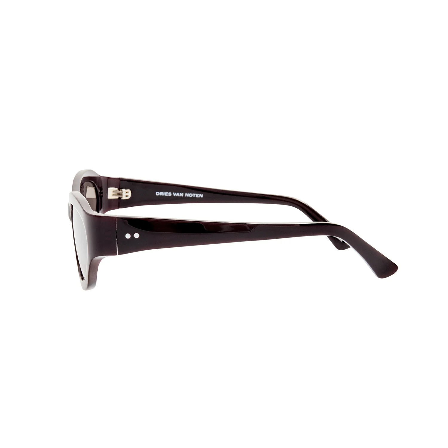 Linda Farrow X Dries Van Noten WRAP SUNGLASSES, Brown - Image 3
