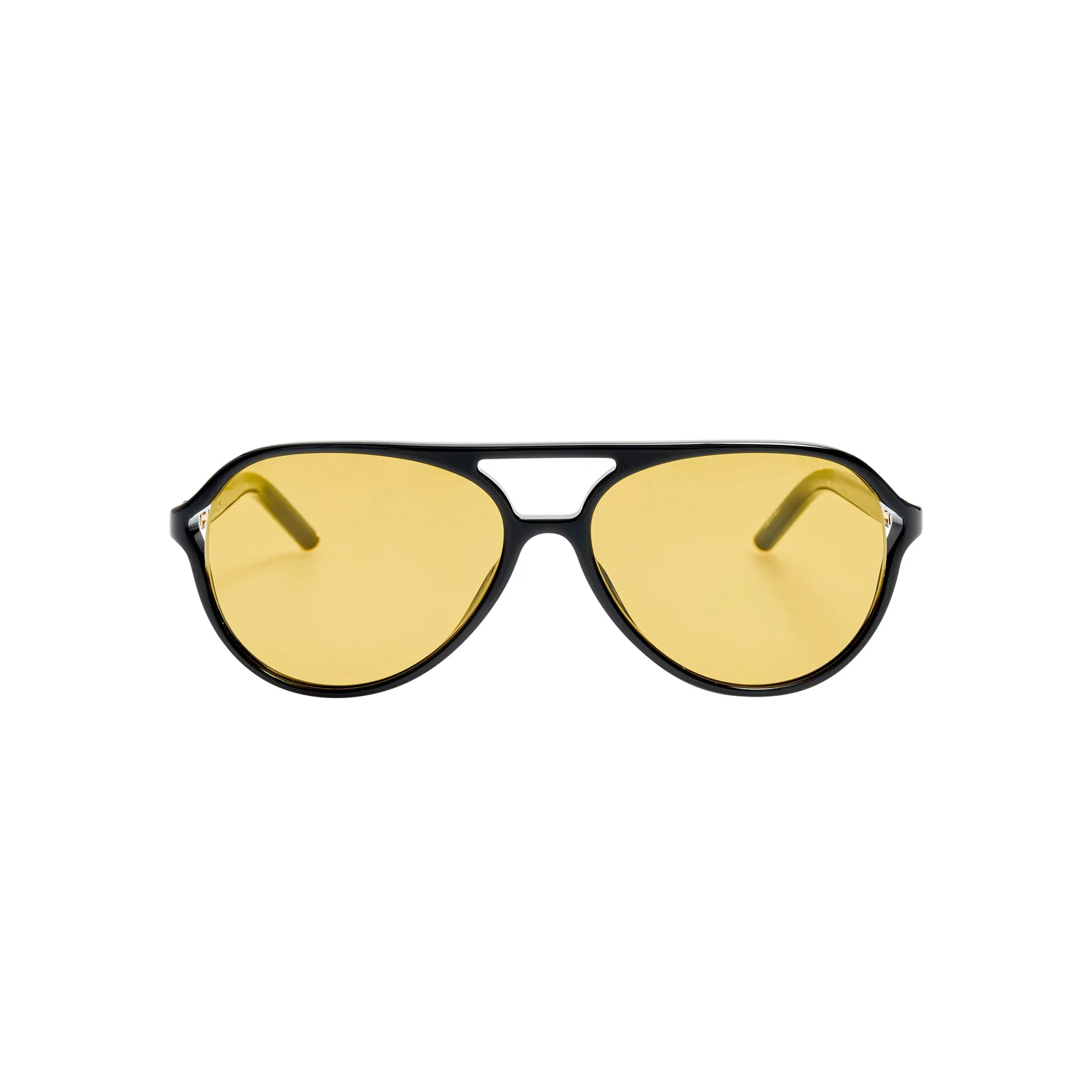 Linda Farrow X Jacquemus PASTRO SUNGLASSES, Black/Yellow