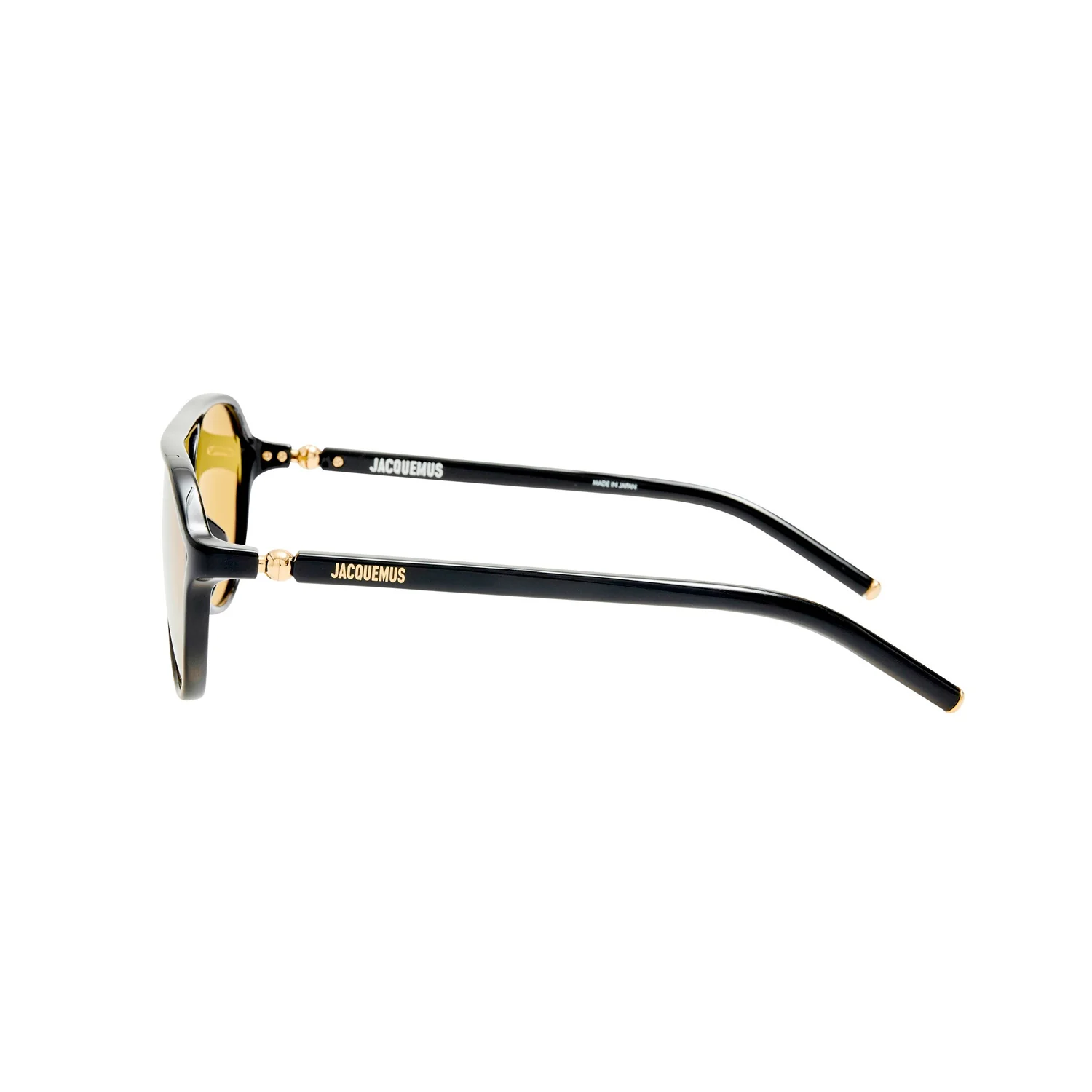 Linda Farrow X Jacquemus PASTRO SUNGLASSES, Black/Yellow - Image 3