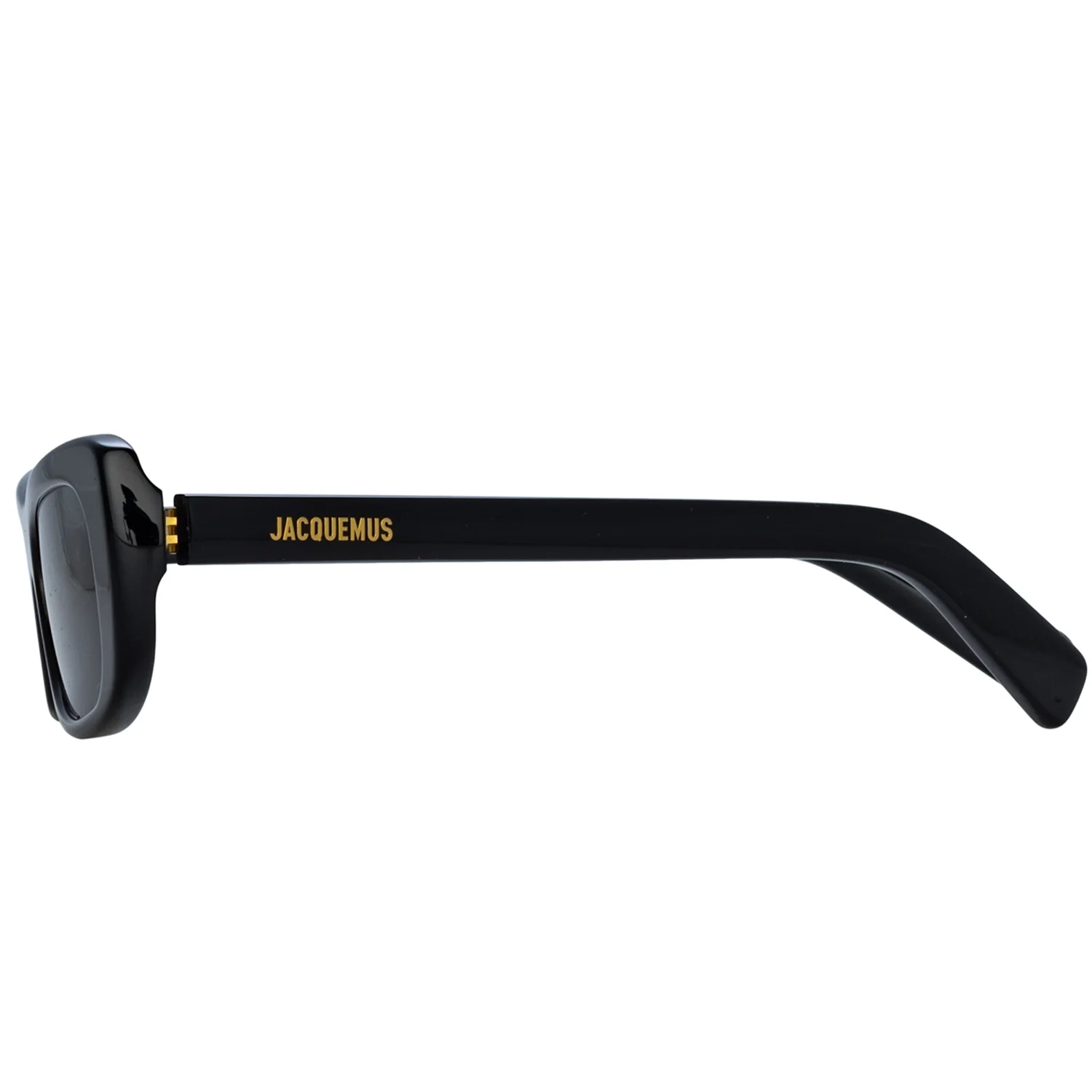 Linda Farrow X Jacquemus CAPRI SUNGLASSES, Black/Yellow Gold/Grey - Image 4
