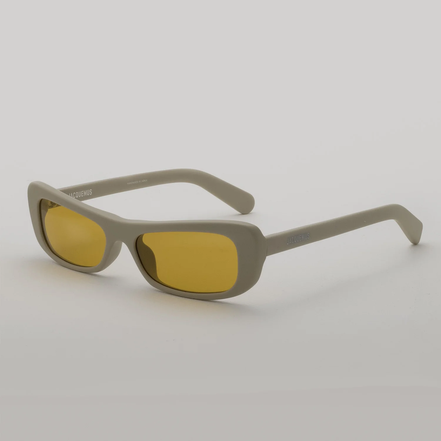 Linda Farrow X Jacquemus CAPRI SUNGLASSES, Putty/Silver/Amber - Image 3