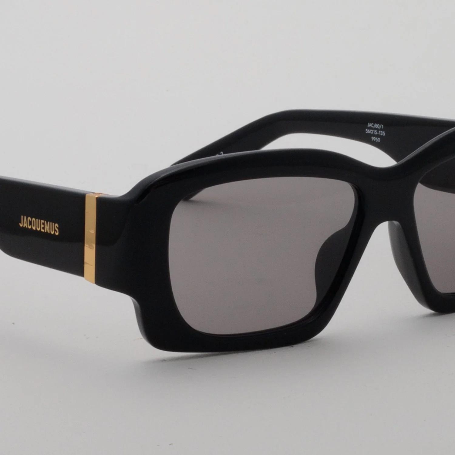 Linda Farrow X Jacquemus CROISIERE SUNGLASSES, Black/Gold/Grey - Image 3