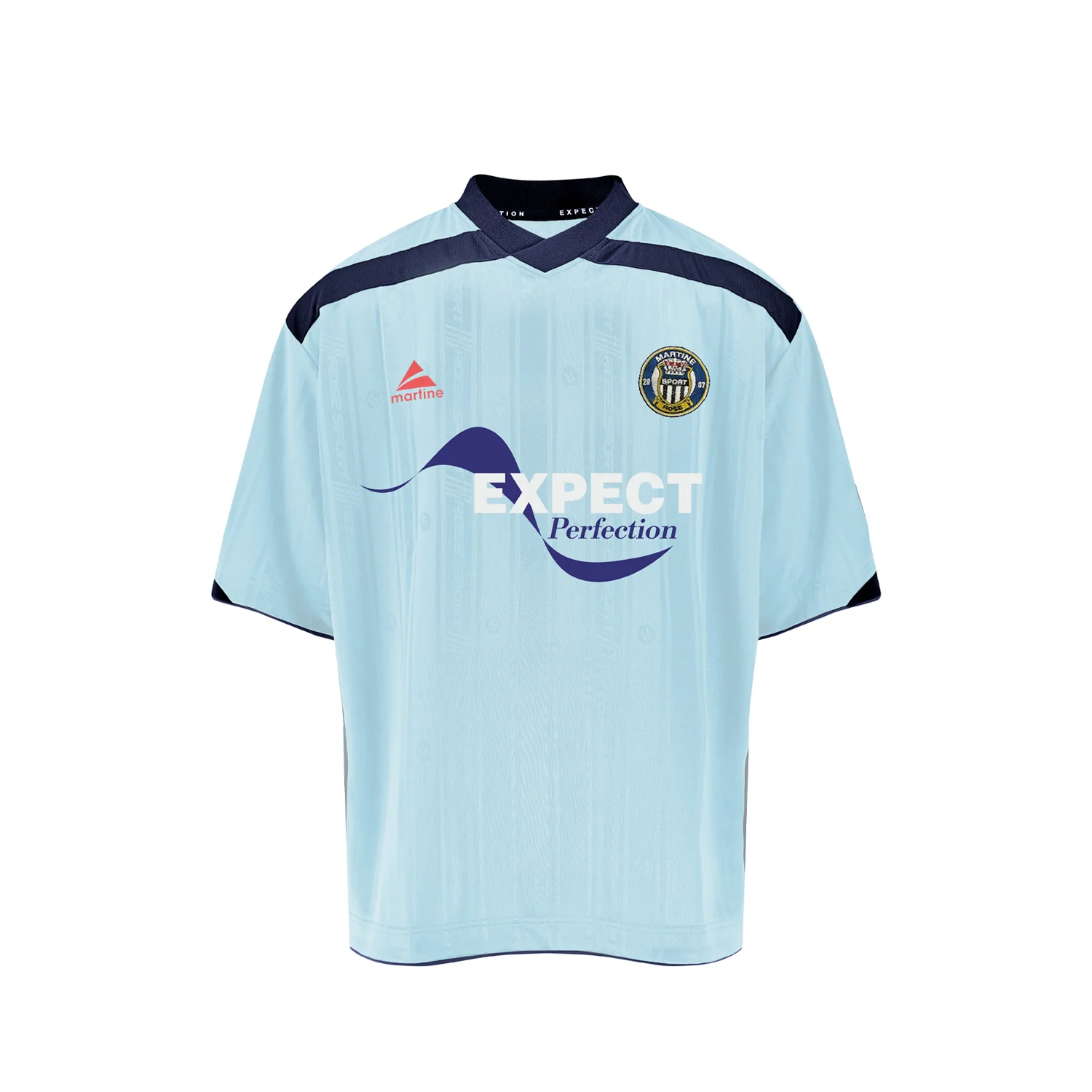 Martine Rose FOOTBALL TOP, Light Blue