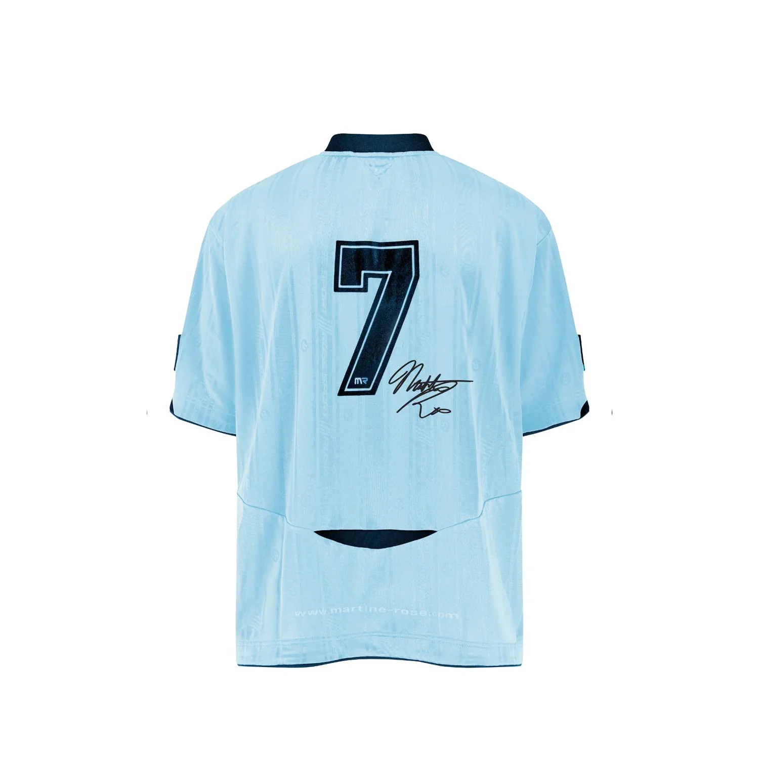 Martine Rose FOOTBALL TOP, Light Blue - Image 2