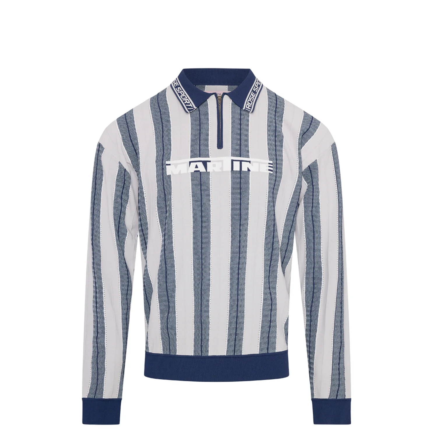 Martine Rose LOGO POLO, Blue/Grey