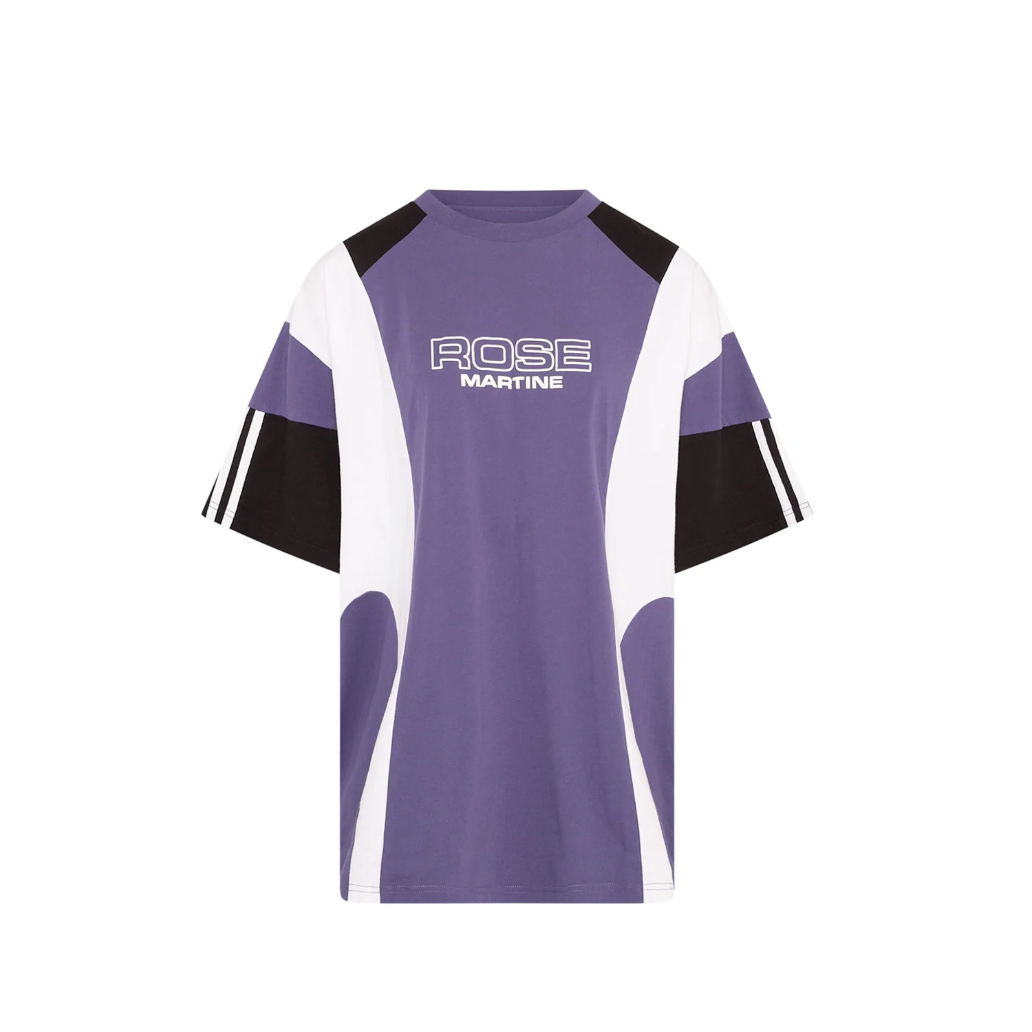 Martine Rose OVERSIZED PANELLED T-SHIRT, Purple