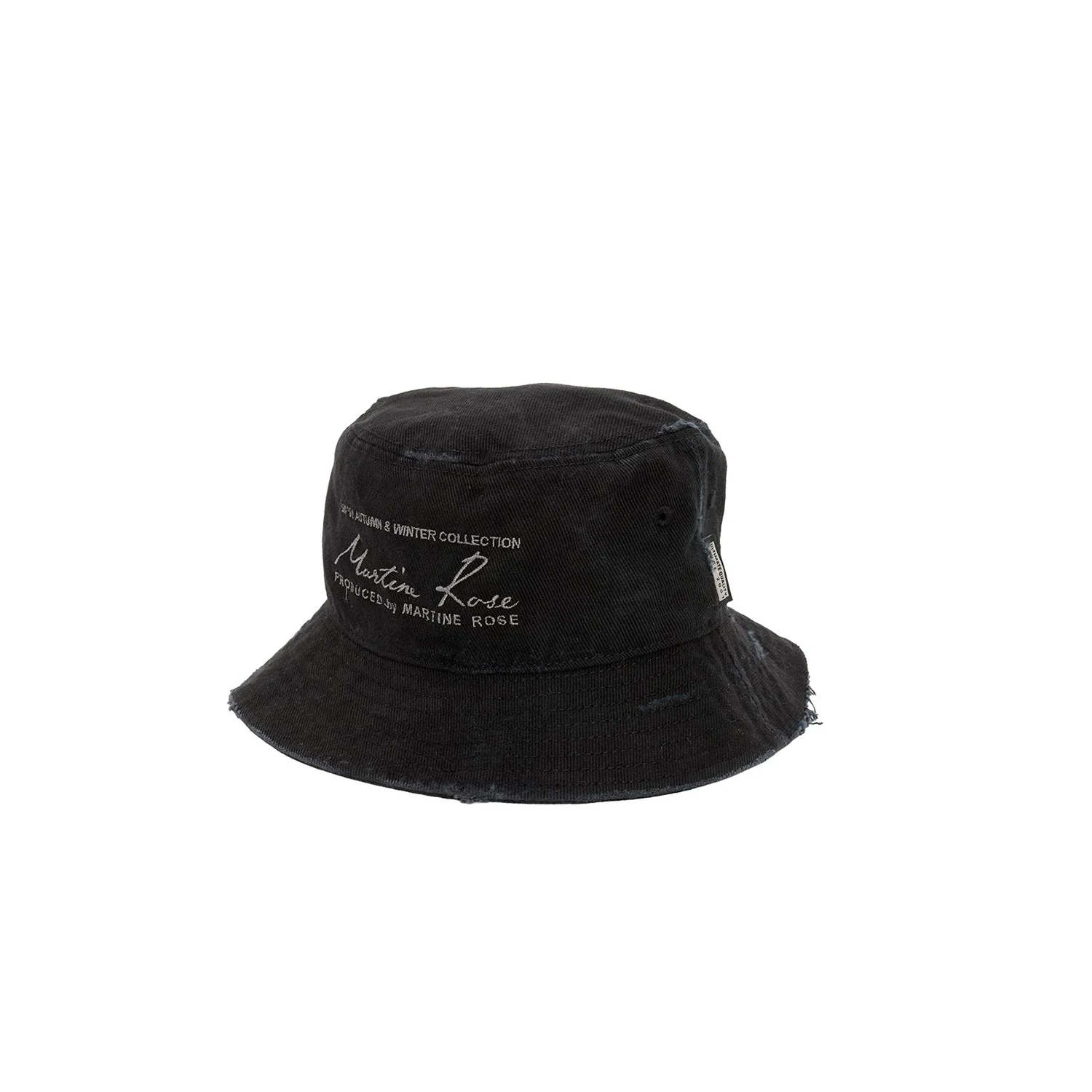 Martine Rose SIGNATURE BUCKET HAT, Black