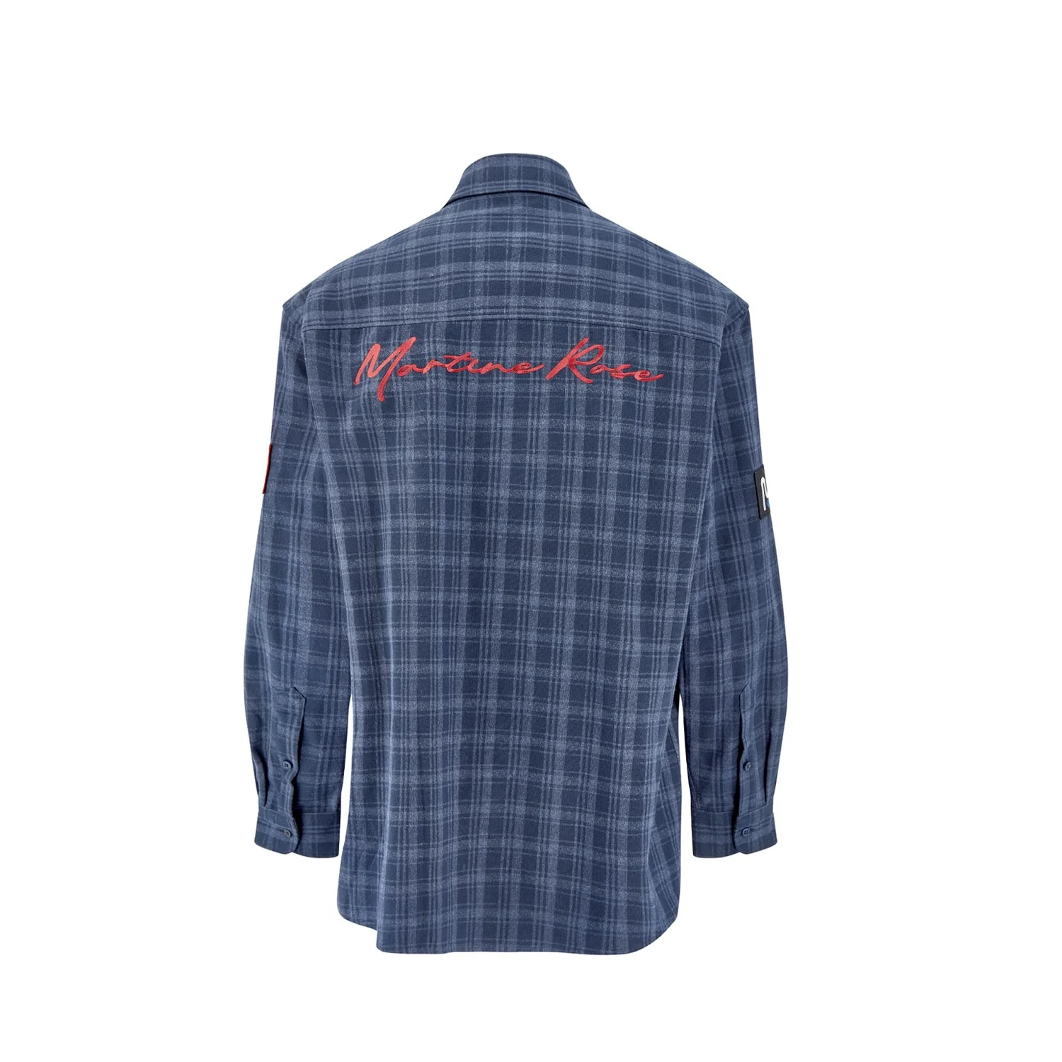 Martine Rose WALLET SHIRT, Blue/Navy - Image 2