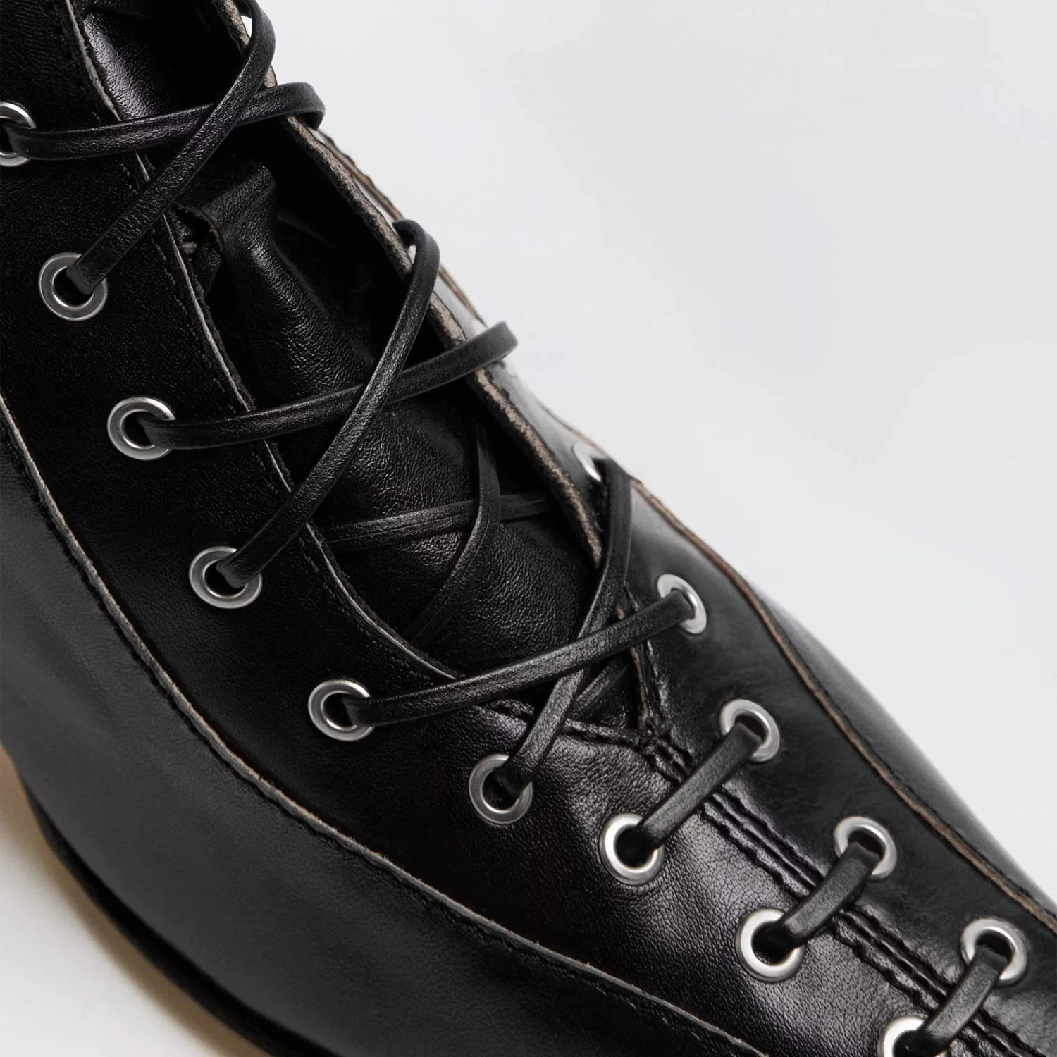 Miista EMILE LACE UP ANKLE BOOTS, Black - Image 3