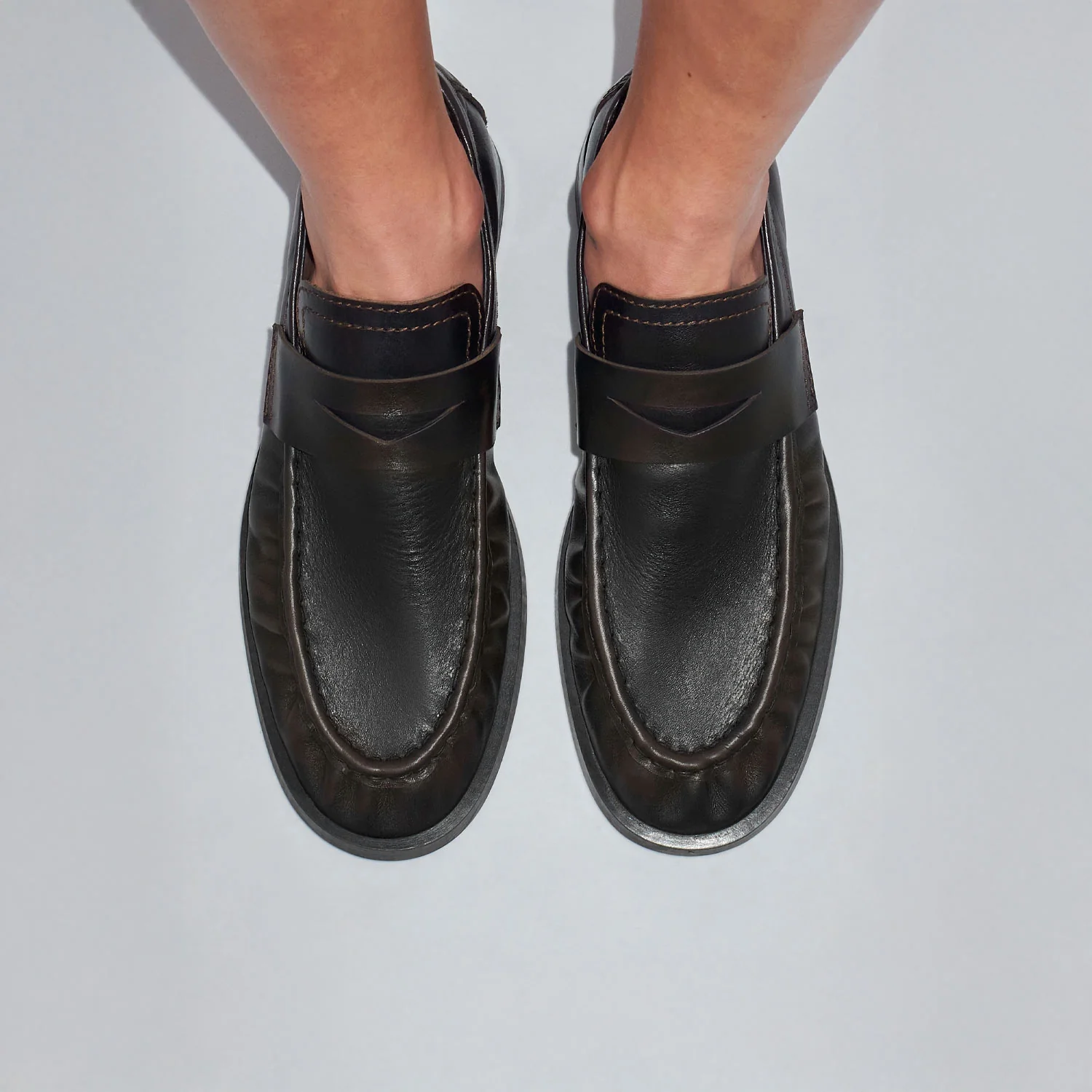 Miista ZITA MOCASIN LOAFERS, Brown Black - Image 3
