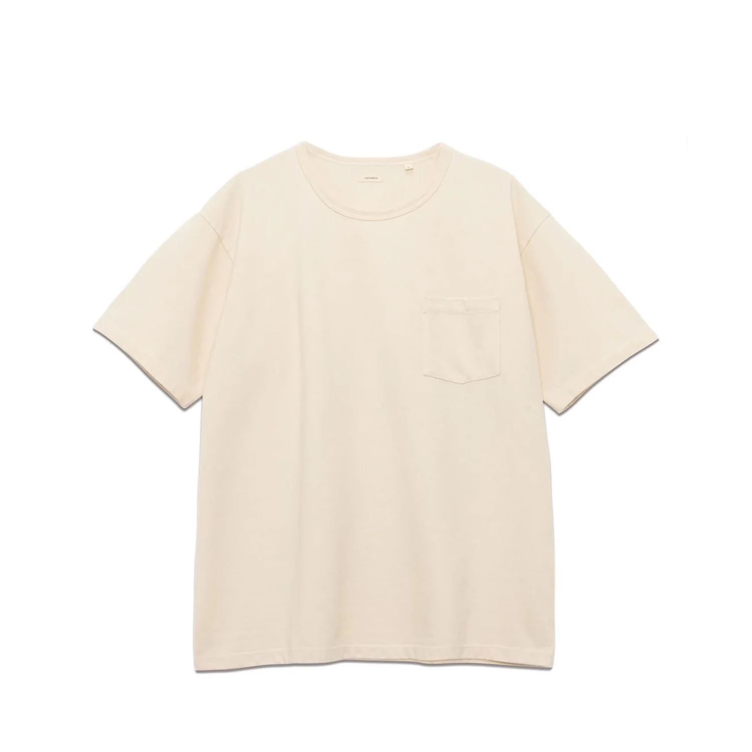 nanamica COOLMAX JERSEY POCKET TEE, Natural