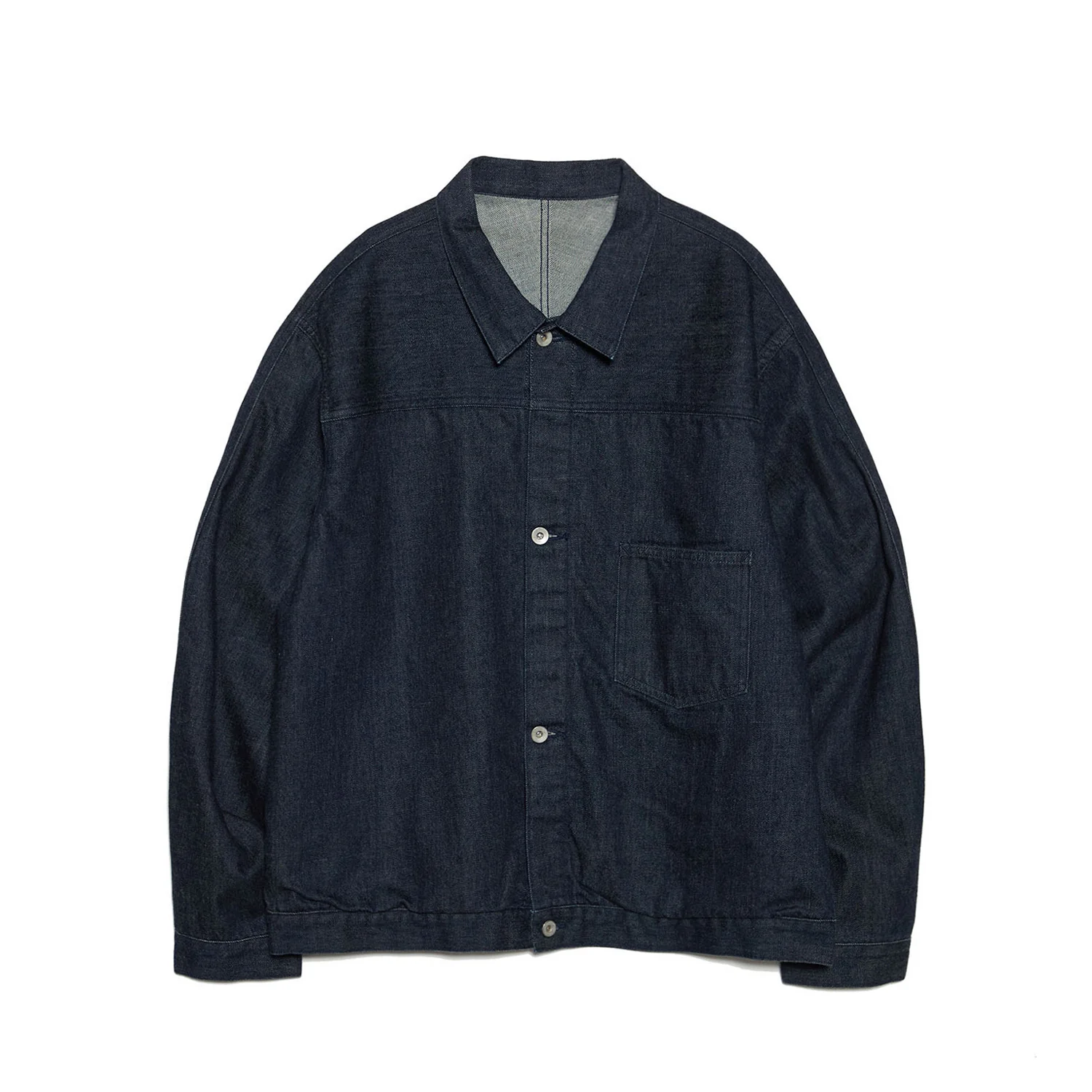 nanamica SHORT DENIM JACKET, Indigo