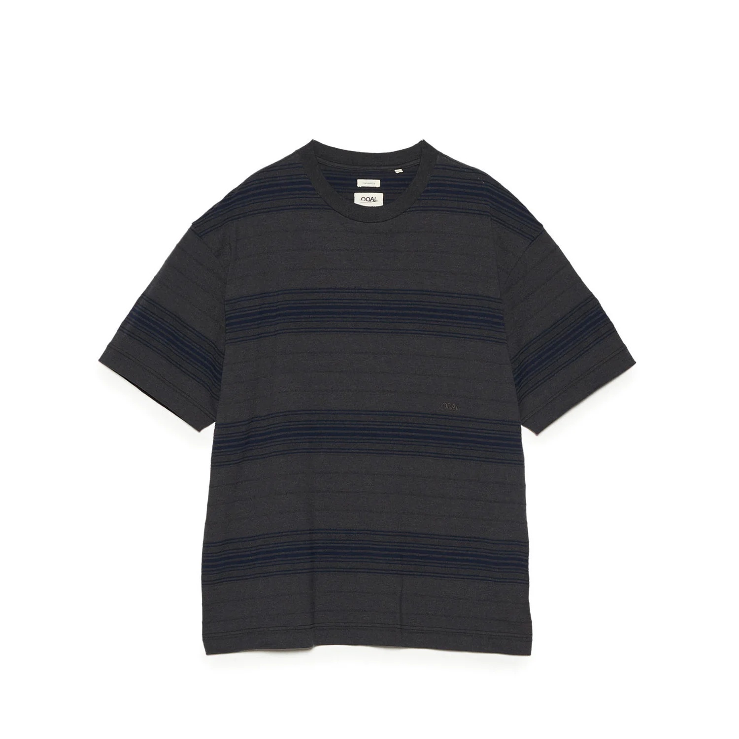 nanamica STRIPE TEE, Charcoal