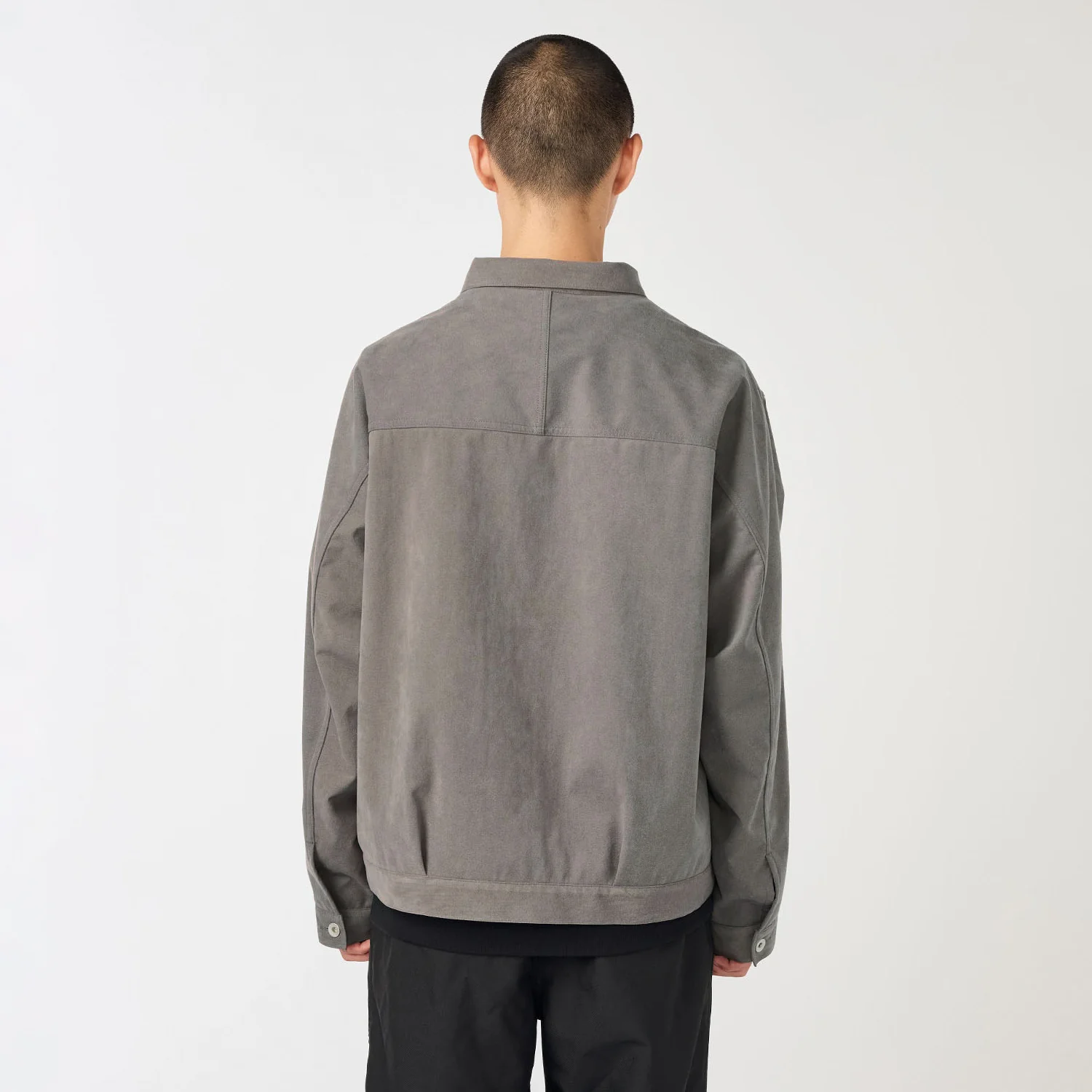 nanamica ULTRASUEDE SHORT JACKET, Grey - Image 3
