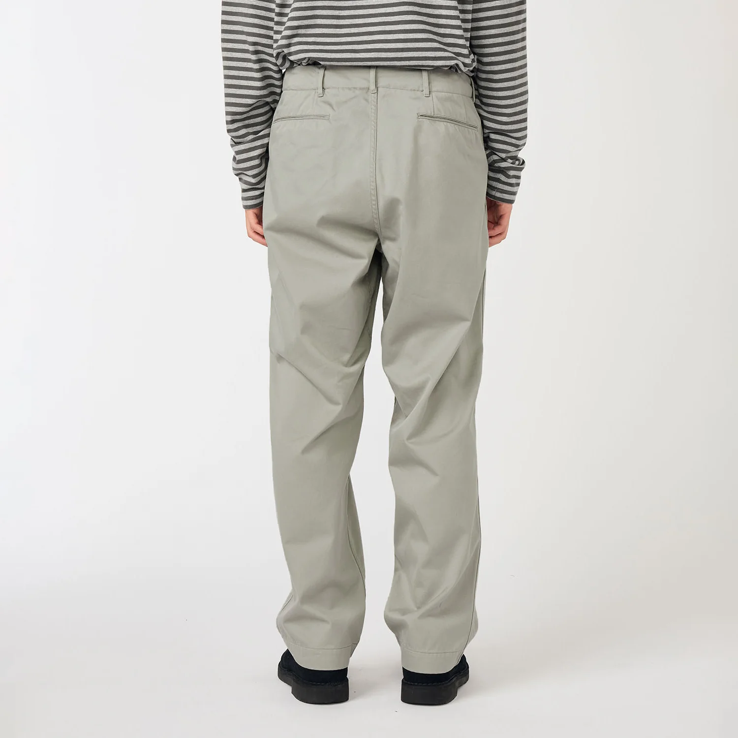 nanamica WIDE CHINO PANTS, Light Grey - Image 3