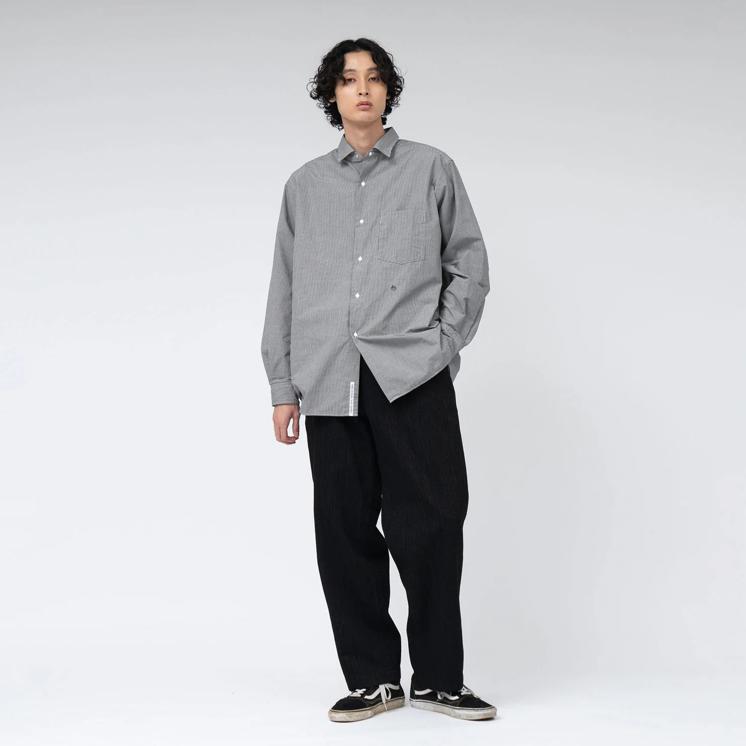 nanamica WIDE DENIM PANTS, Black - Image 2