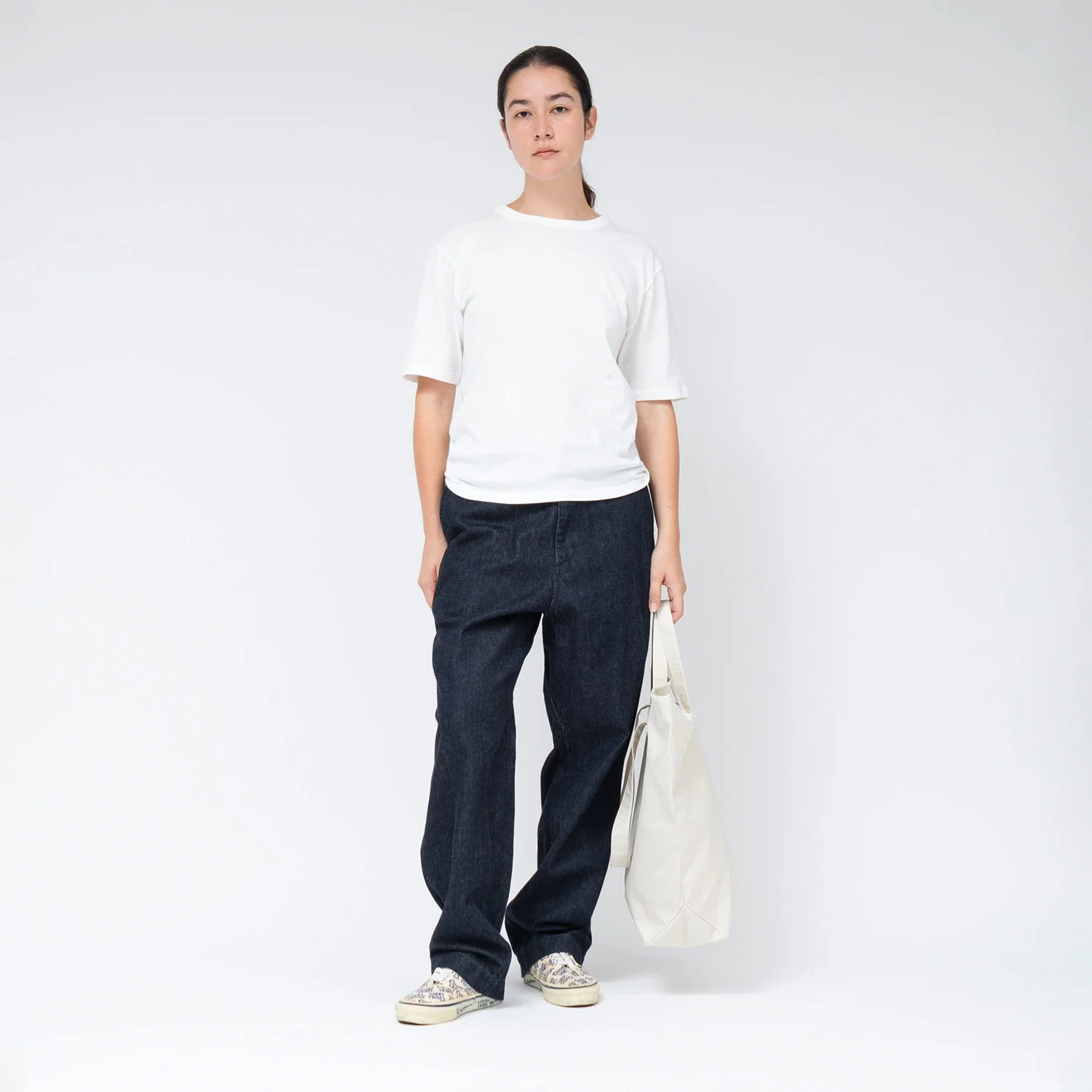 nanamica WIDE DENIM PANTS, Indigo - Image 2
