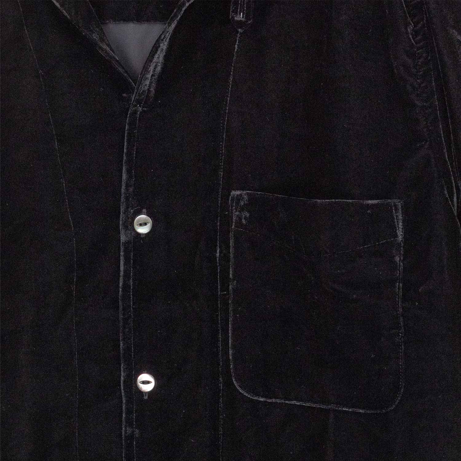 Needles ITALIAN COLLAR S/S SHIRT, Black - Image 4