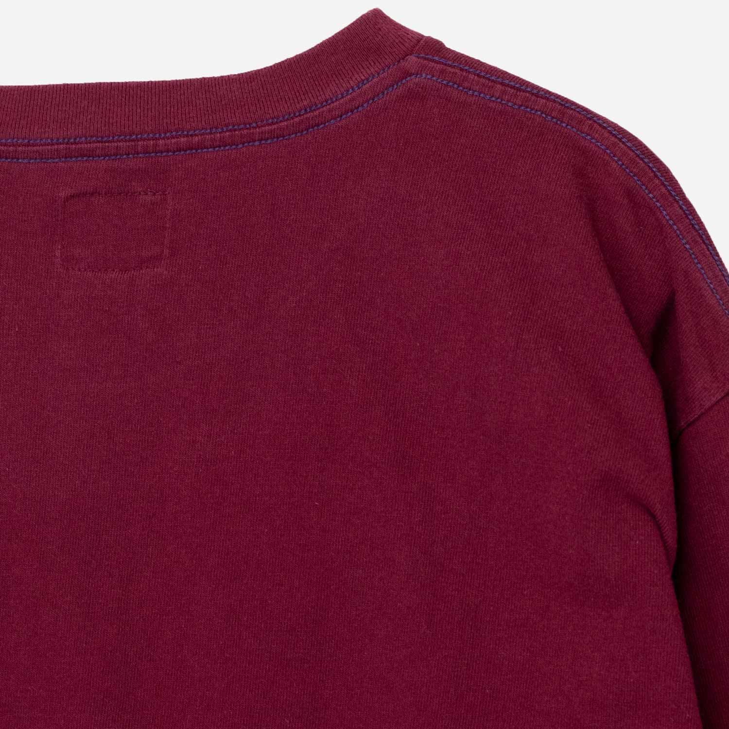 Needles L/S POCKET TEE, Burgundy - Image 4