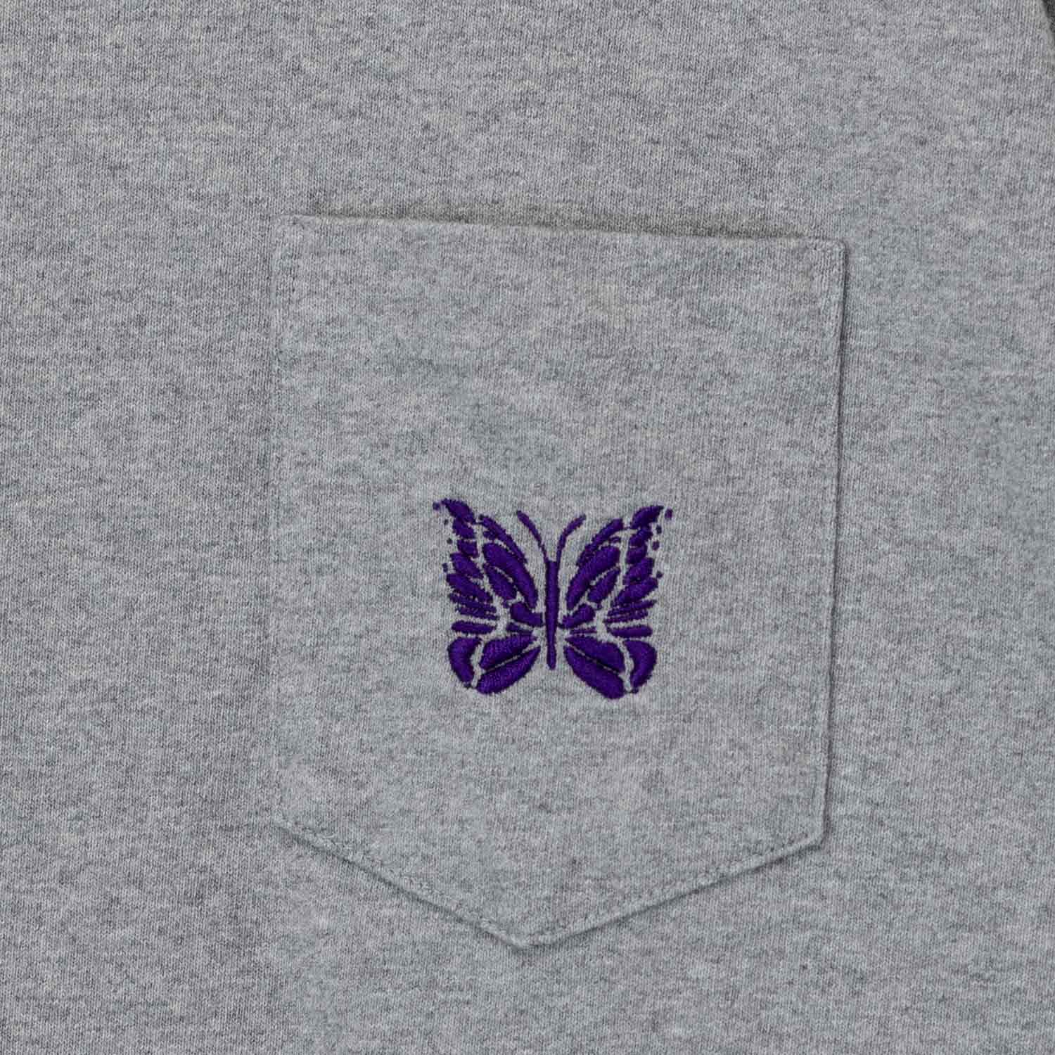 Needles L/S POCKET TEE, Heather Grey - Image 3