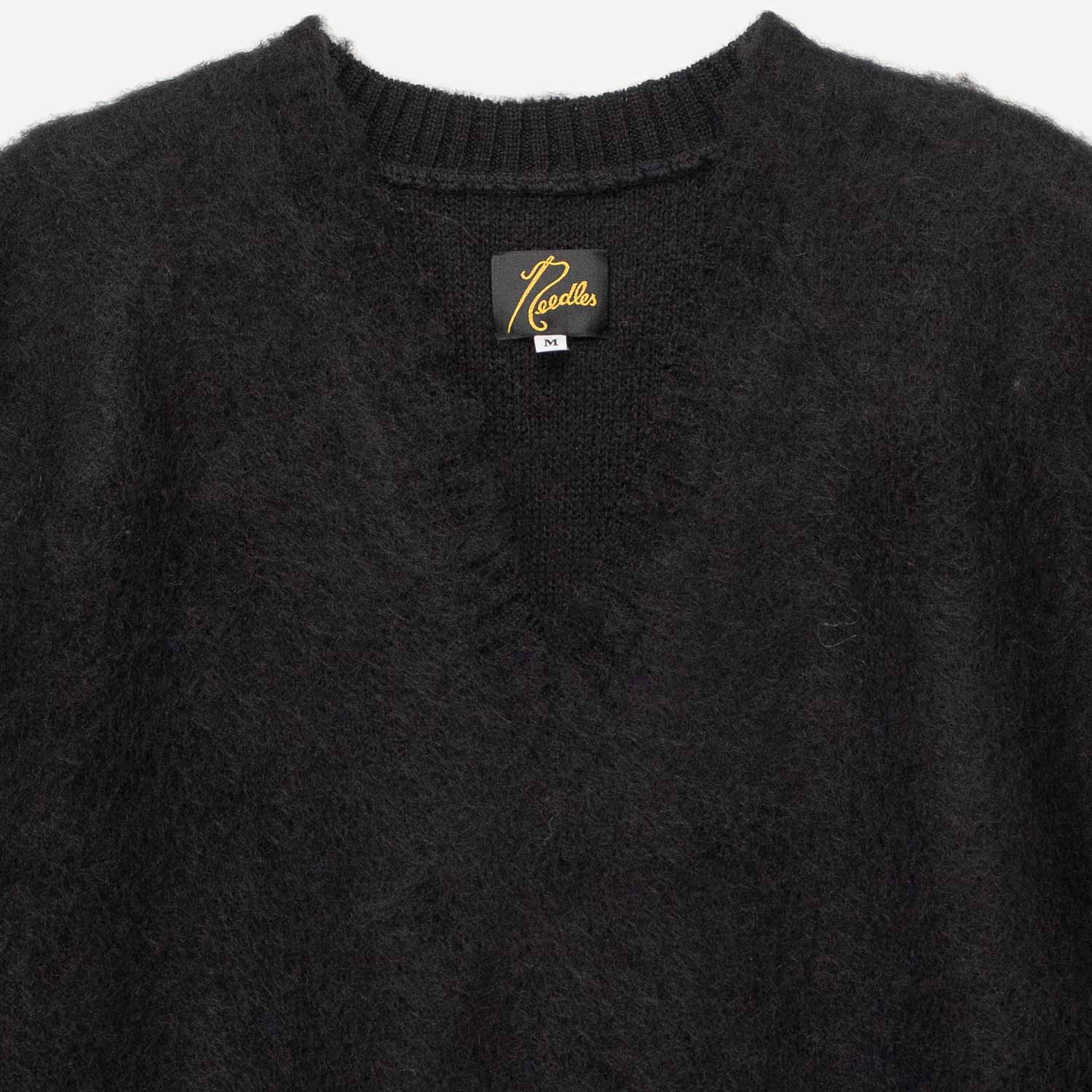 Needles MOHAIR KNIT VEST, Black - Image 2