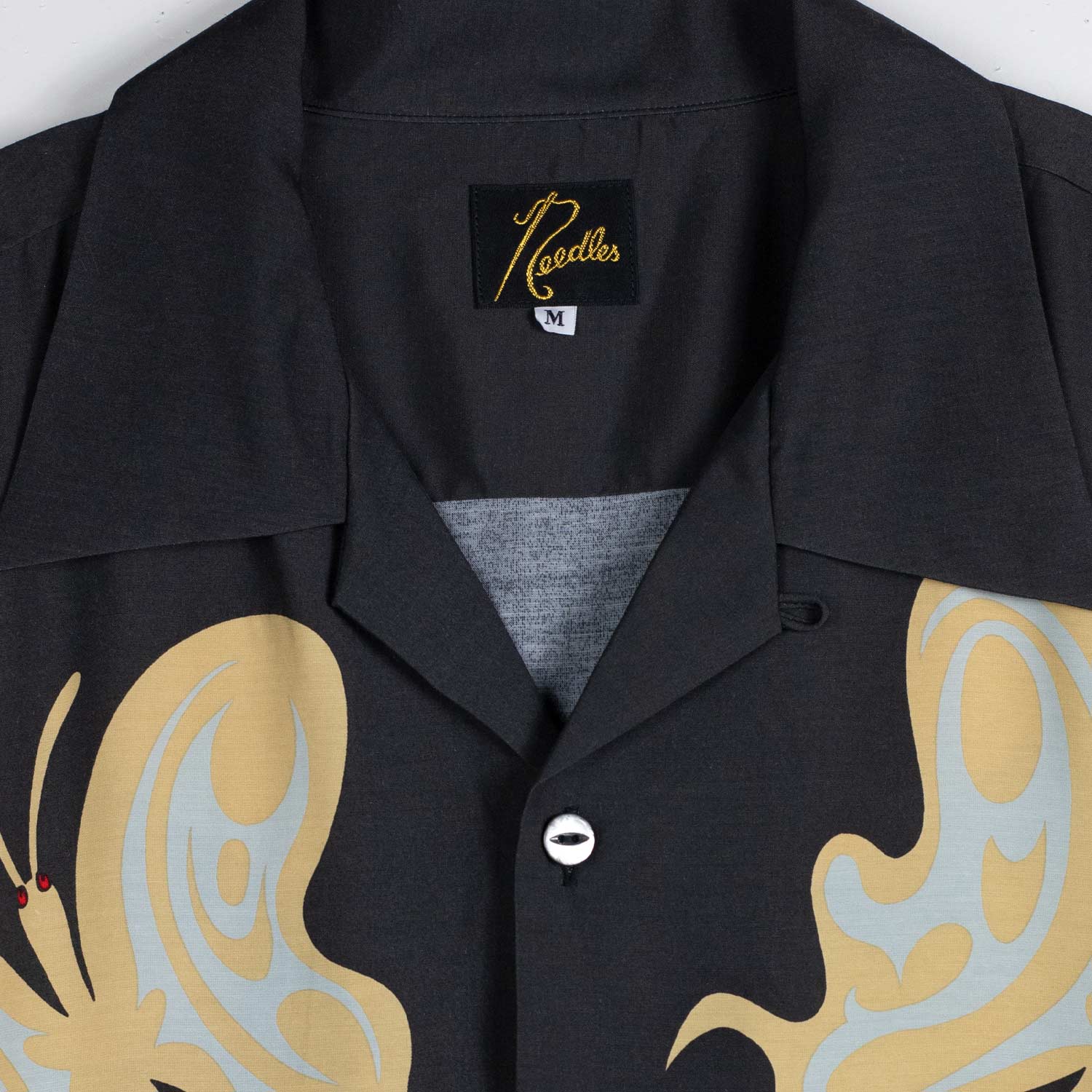 Needles x Kae Tanaka S/S ONE-UP SHIRT, Black - Image 2