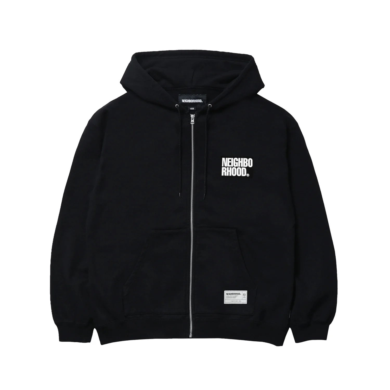 Neighborhood CLASSIC SWEAT ZIP HOODIE LS, Black