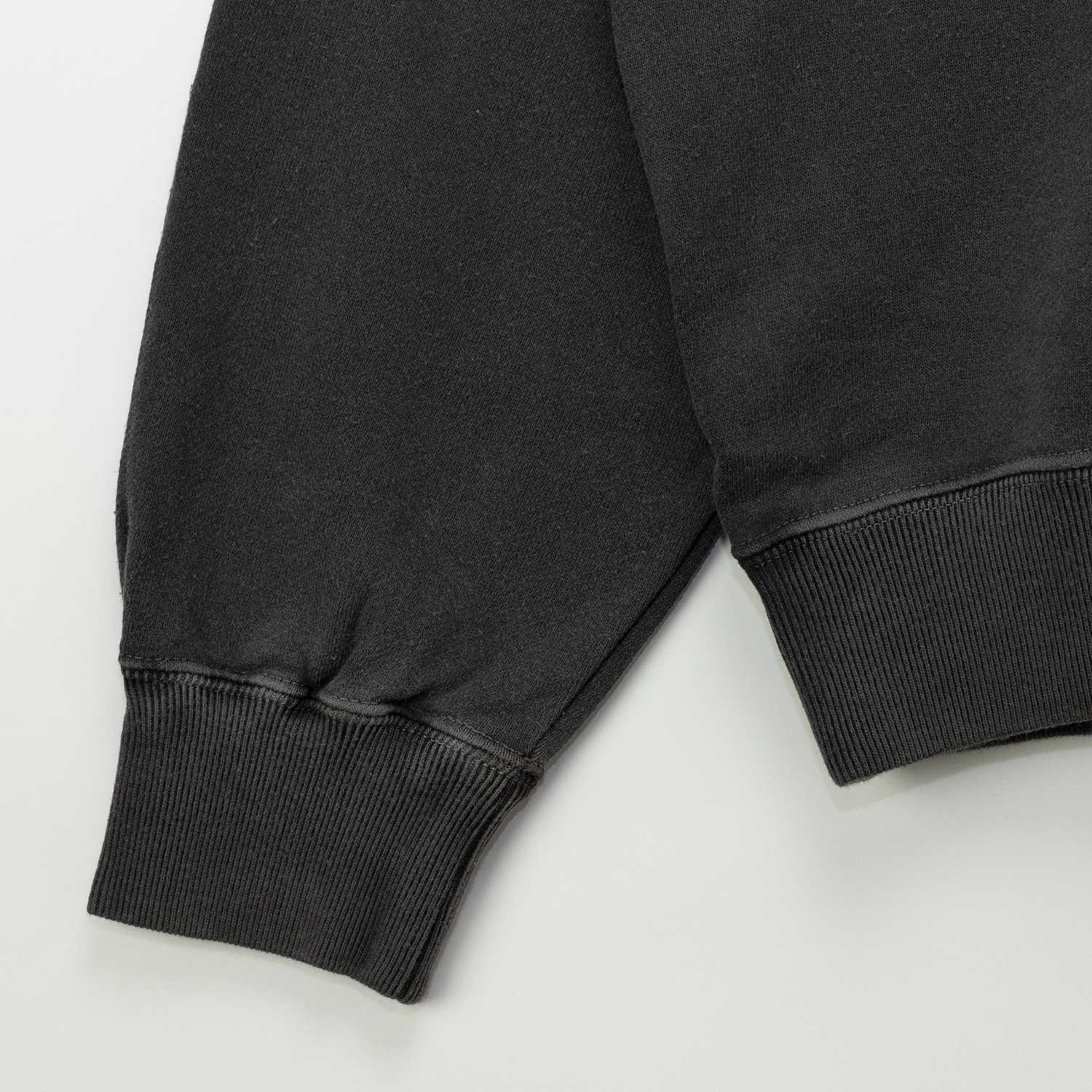 PIGMENT DYED SWEATSHIRT, Black - Image 5