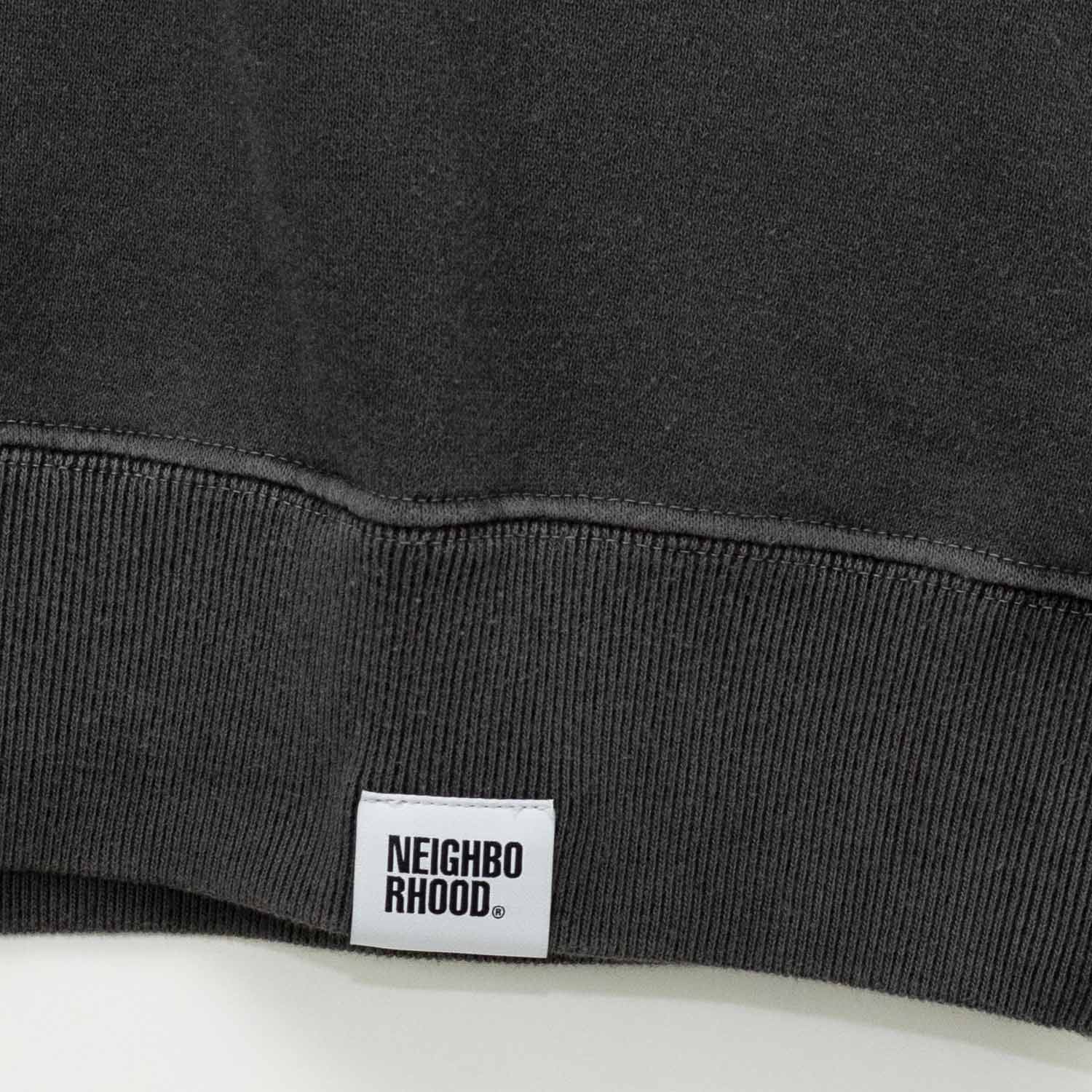PIGMENT DYED SWEATSHIRT, Black - Image 6
